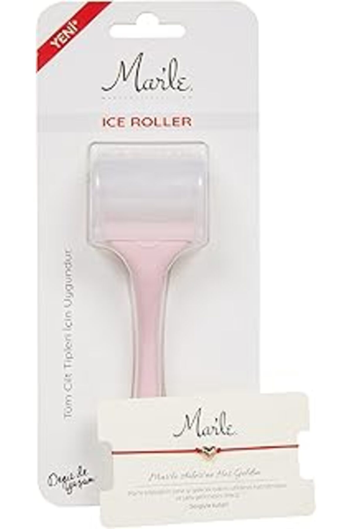 YTT Marketing Mar'Le Cilt Sıkılaştırıcı Pembe Ice Roller Yüz Masaj Aleti