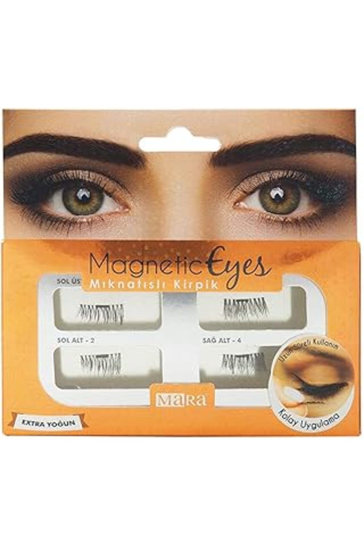 Exporanto Mara Kozmetik Magnetic Eyes Mıknatıslı Kirpik Extra Yoğun, Siyah