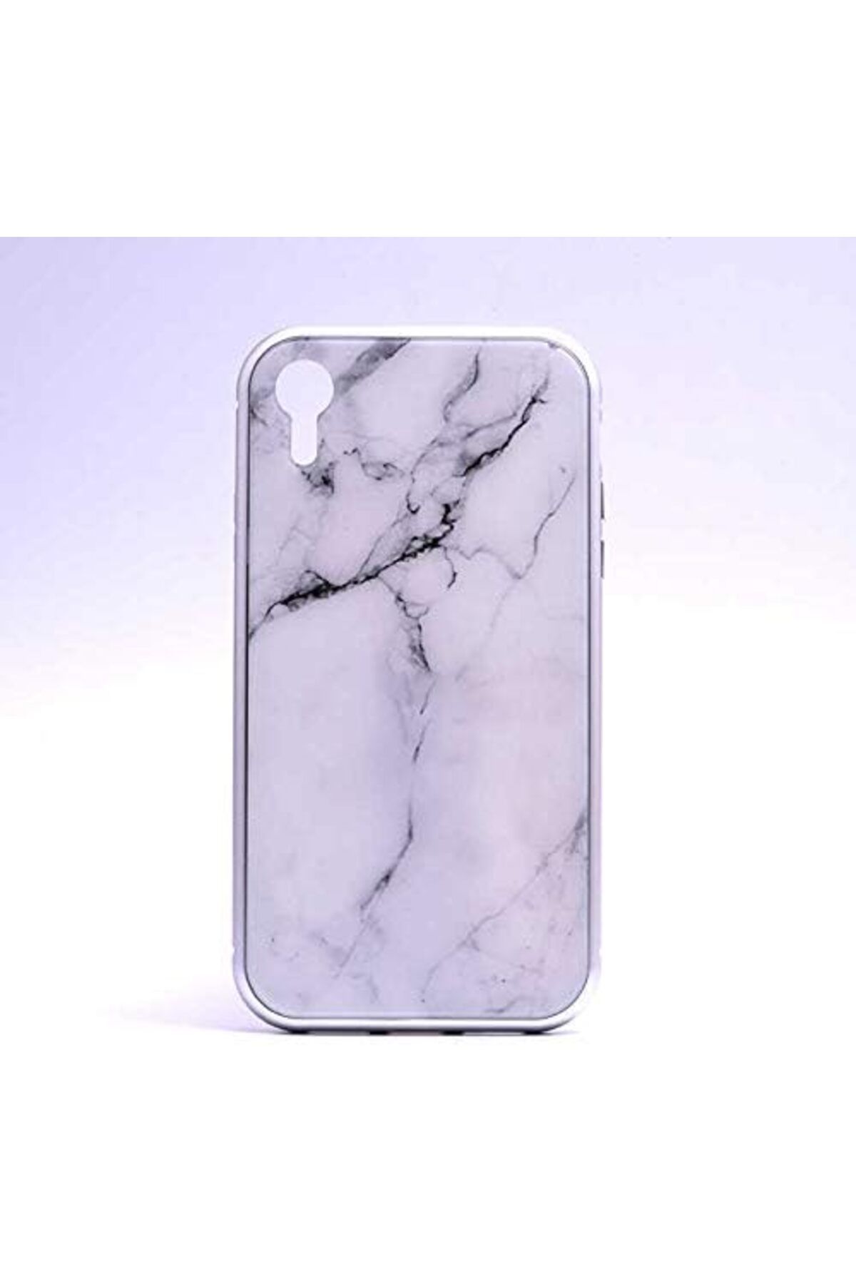 STOREMAX nffashopm iPhone XR 6.1 Mermerli Devrim Beyaz Cep Telefonu Kılıfı storestarx 1051353