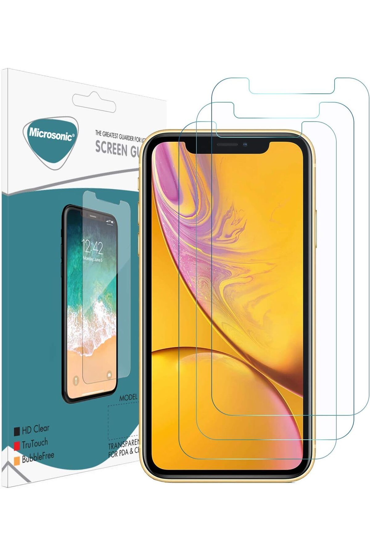 STOREMAX efshopx Apple iPhone XR Ekran Koruyucu Nano Cam (3'lü Paket) New Desing 1002192