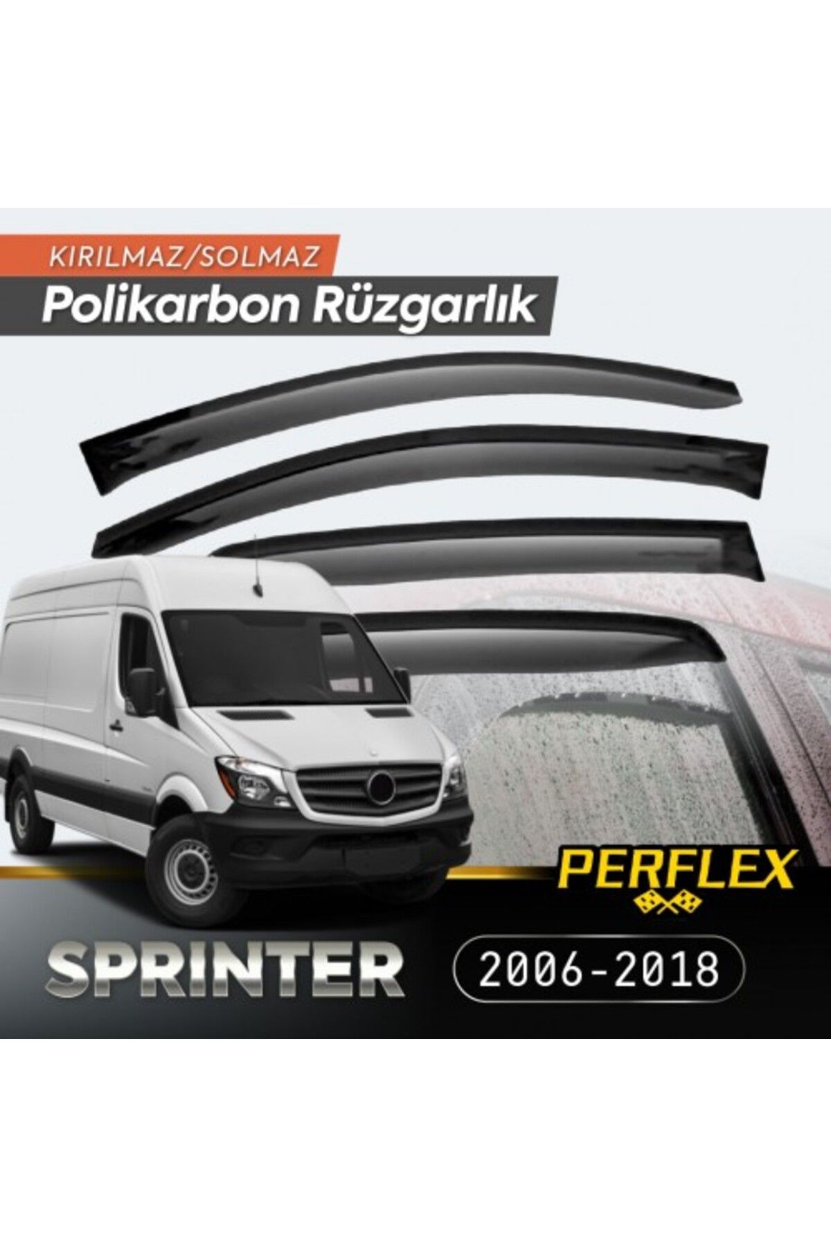 İsmiyle Al Mercedes Sprinter 2006-2018 Cam Rüzgarlığı V2 Mugen