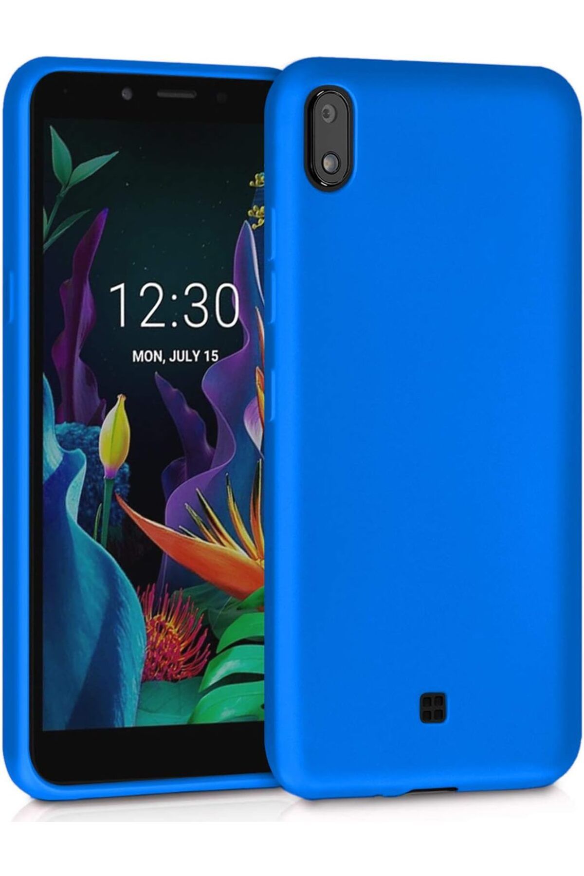 STOREMAX lbstorex Matte Silicone LG K20 2019 için Kılıf Mavi [K20 2019 ile Uyumlu Kılıf - Mavi] Newdsng