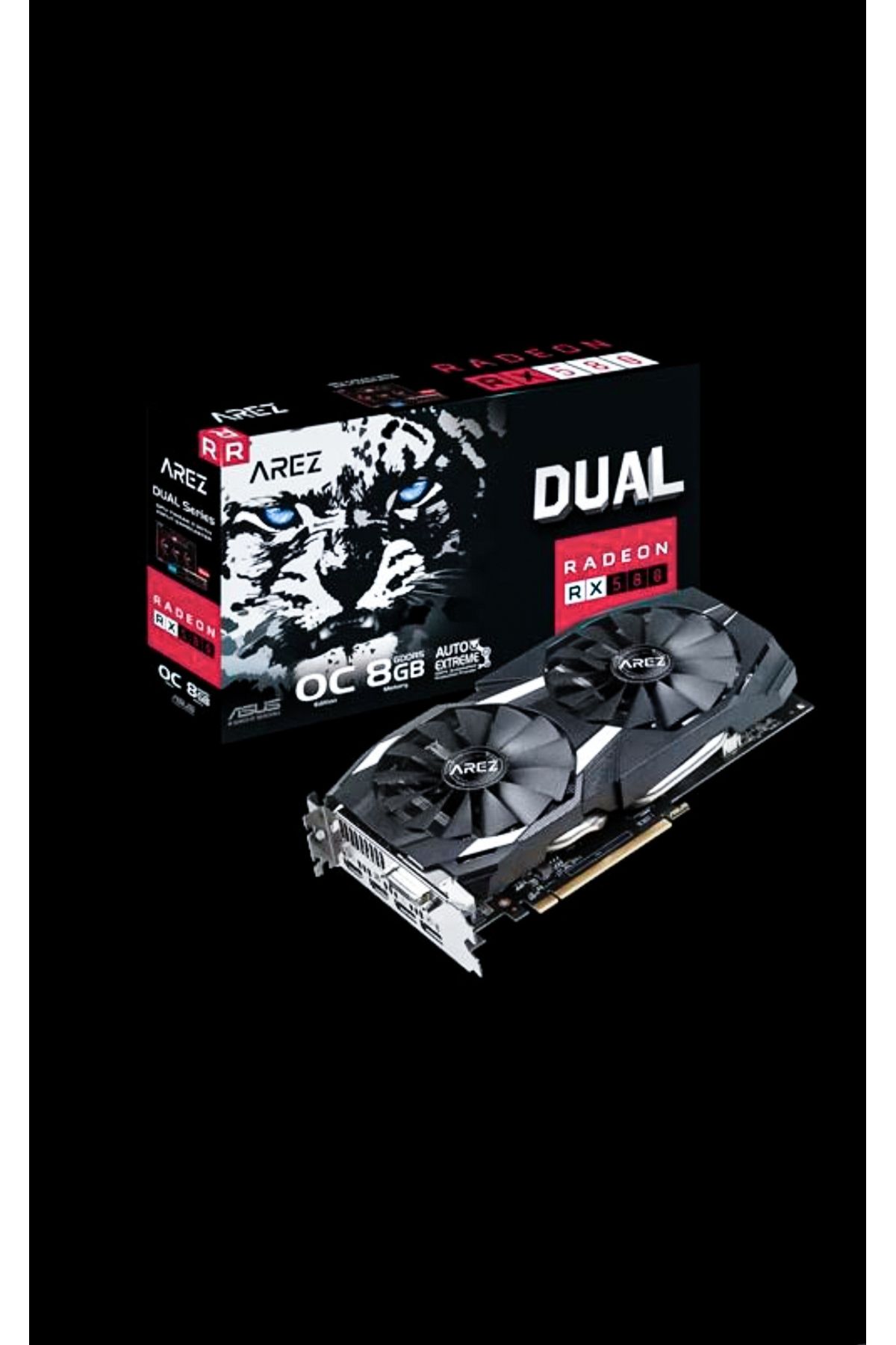 ASUS DUAL AREZ RX580 8GB- GDDR5-256BIT-PCI EXSPRESS 3.0-EKRAN KARTI