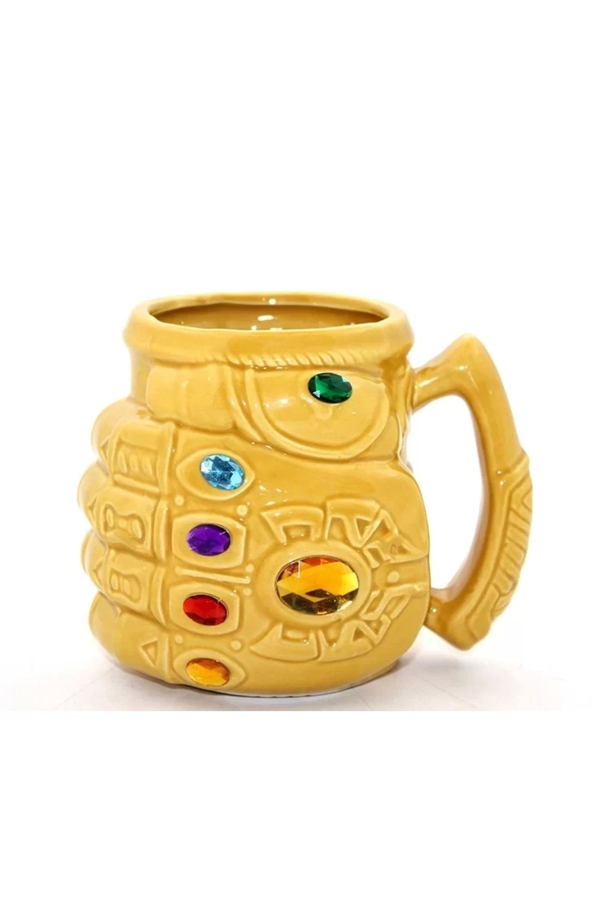 ÇERÇİCİ Porselen Thanos Eli Kupa Bardak  Sarı