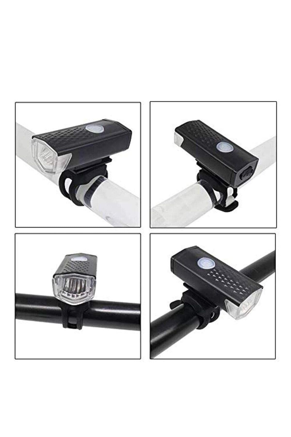 Janva Su Geçirmez Usb Şarj Led Bisiklet Scooter Ön Far Lamba Işık Bisiklet Far BL-04