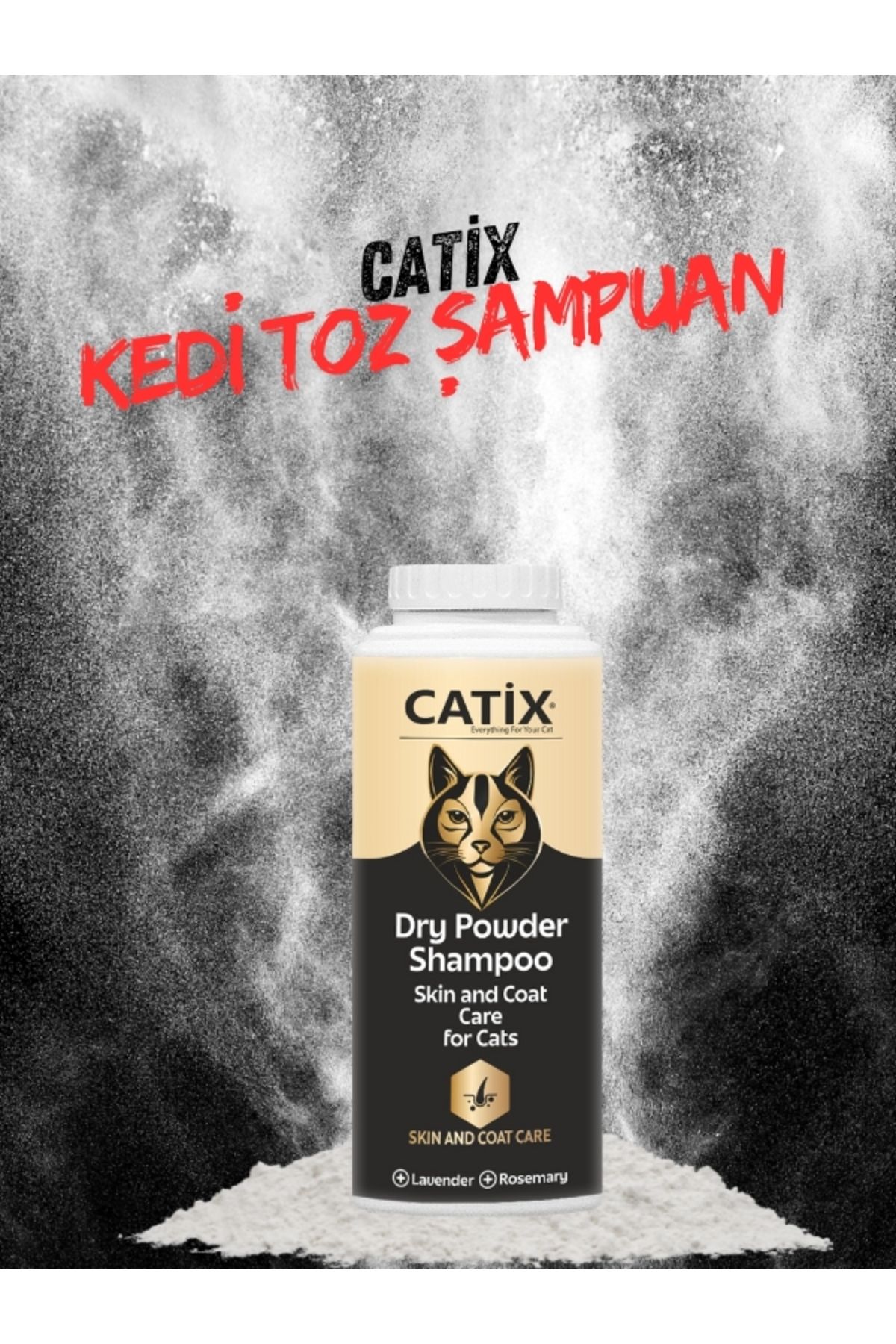 CATİX Kedi Toz Şampuan 150 Gr