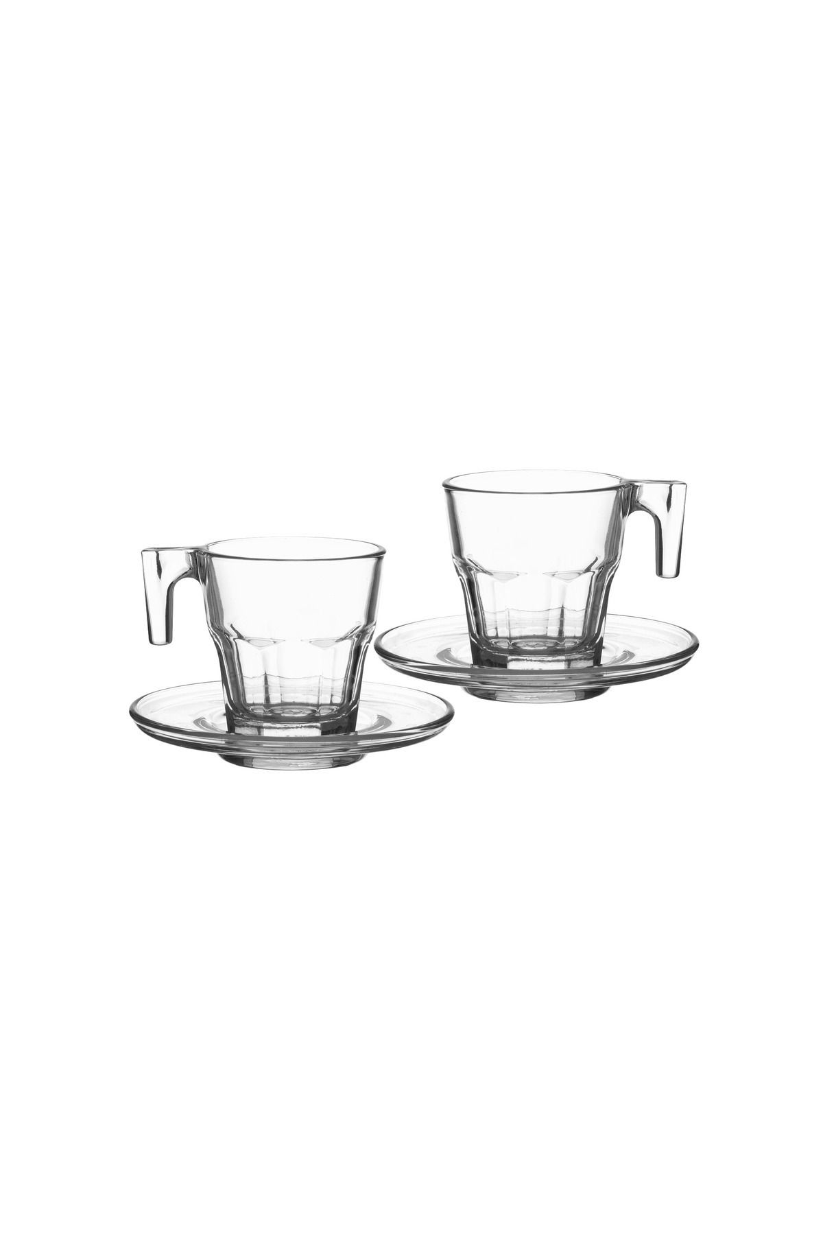 Pasabache-A Coffee And Espresso Set Consisting Of 6 Cups + 6 Saucers Made Of Turkish Crystal 2