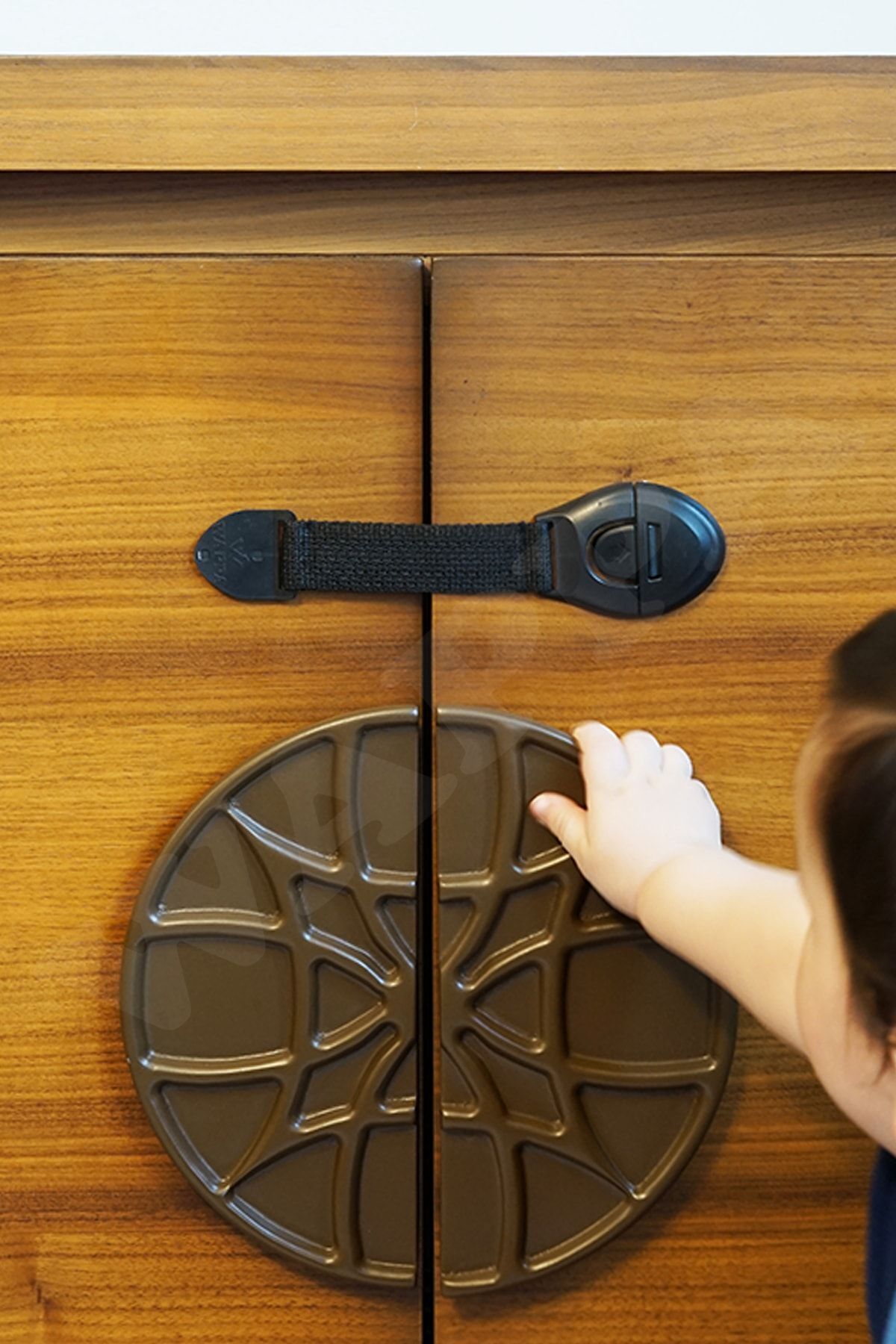 WAPPA 5 Adet Siyah Çocuk Bebek Çekmece Ve Dolap Kilidi Bebek Güvenlik Koruma Kilidi Siyah fotoğrafı 4 (önizleme)