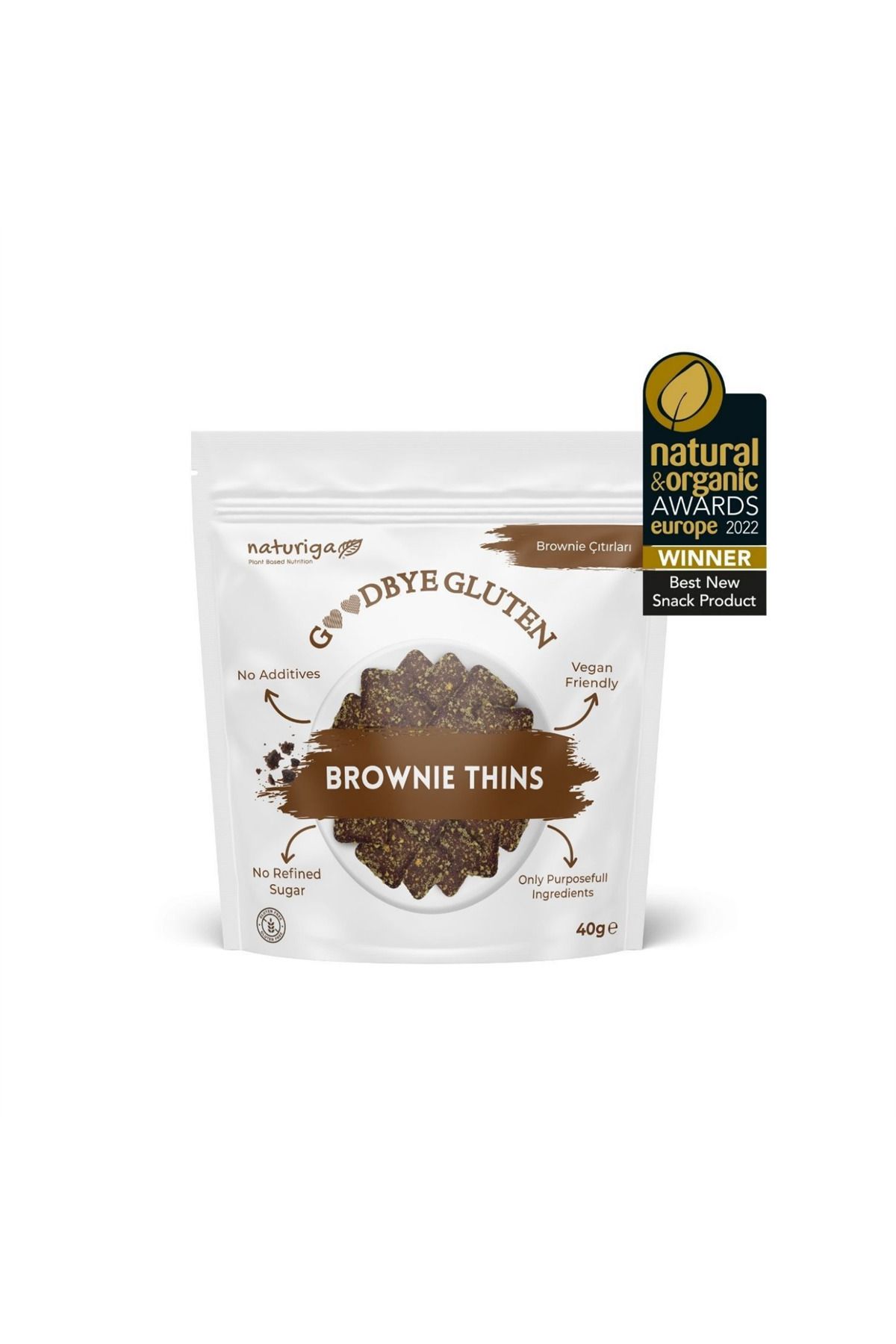 Naturiga Goodbye Gluten Brownie Çıtırları 40 gr