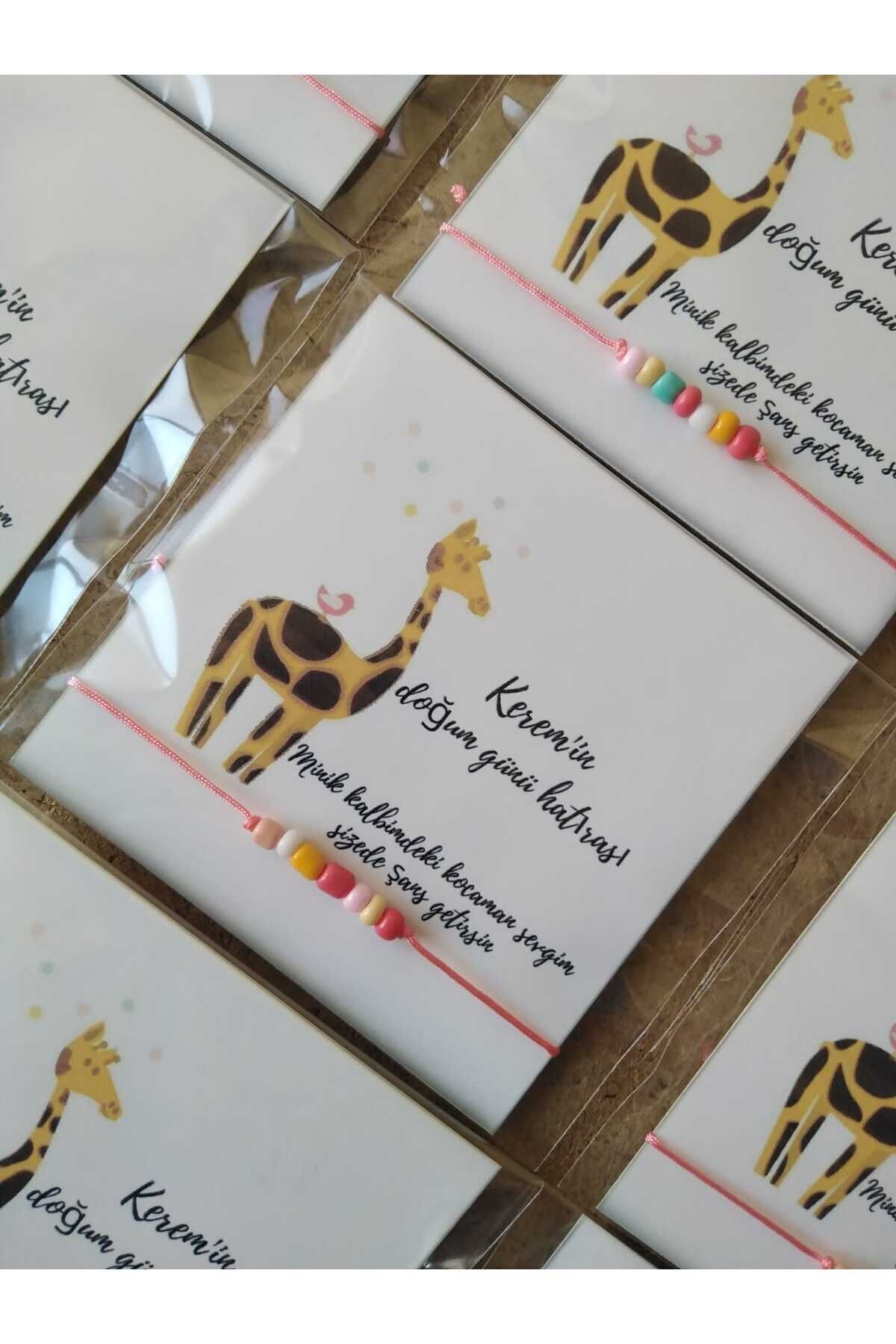 Genel Markalar Hediyelik Doğum Günü Bebek Mevlüdü Sünnet Hatırası Kartlı Boncuk Renkli Bileklik 12 Adet fotoğrafı 2 (önizleme)