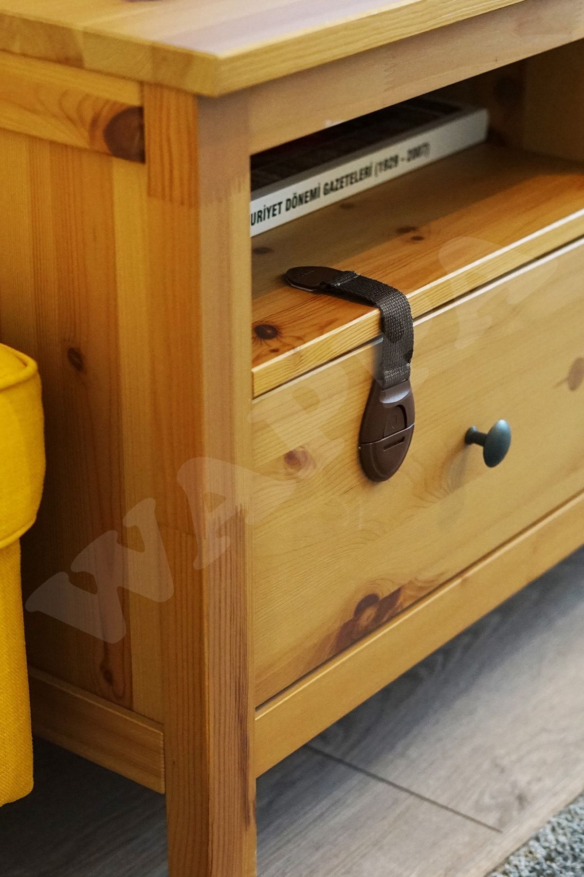 WAPPA Kahverengi Çocuk Bebek Çekmece Ve Dolap Kilidi Bebek Güvenlik Koruma Kilidi 10 Adet fotoğrafı 3 (önizleme)