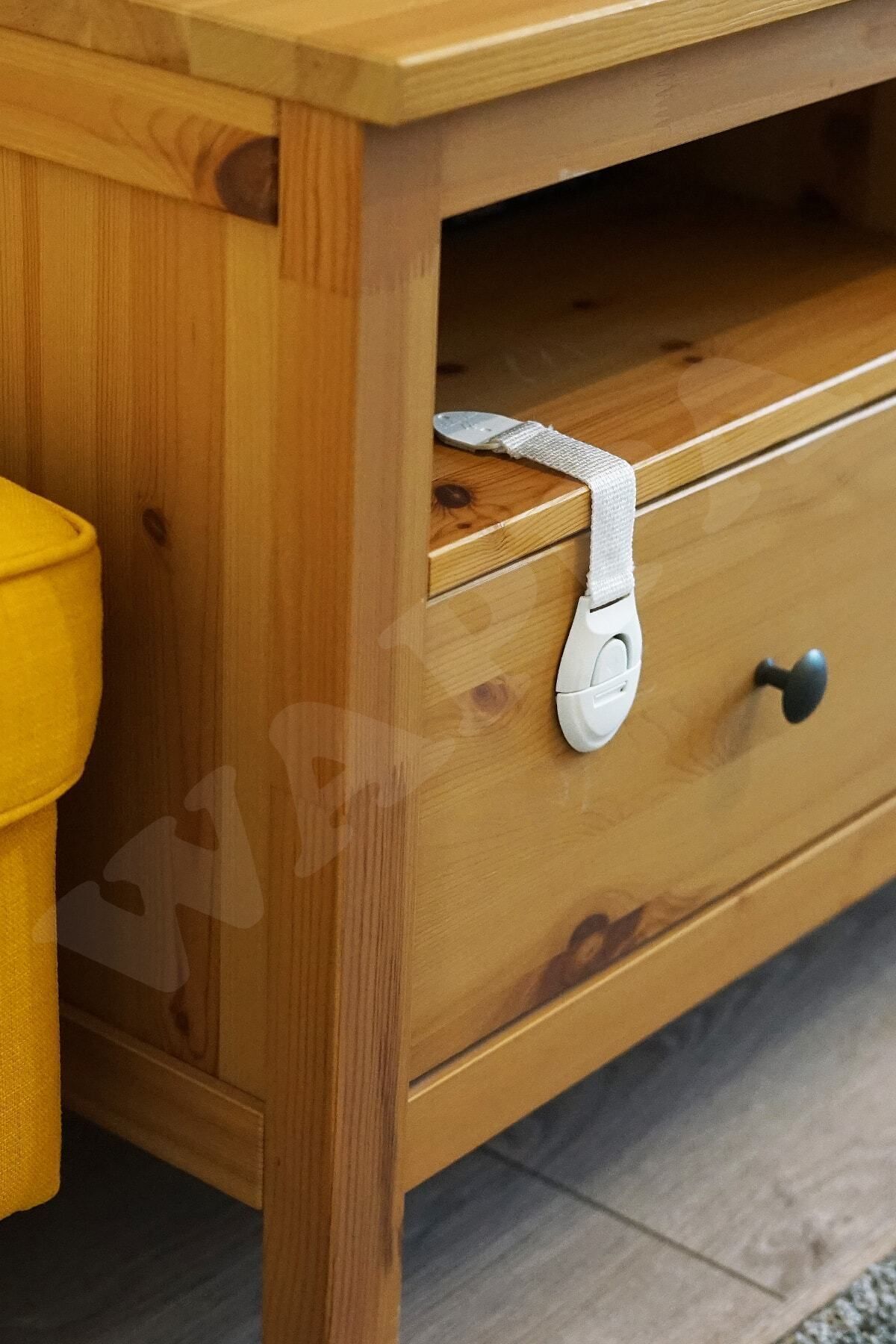 WAPPA 5 Adet Çekmece Dolap Ve Beyaz Eşya Güvenlik Emniyet Kilidi fotoğrafı 4 (önizleme)
