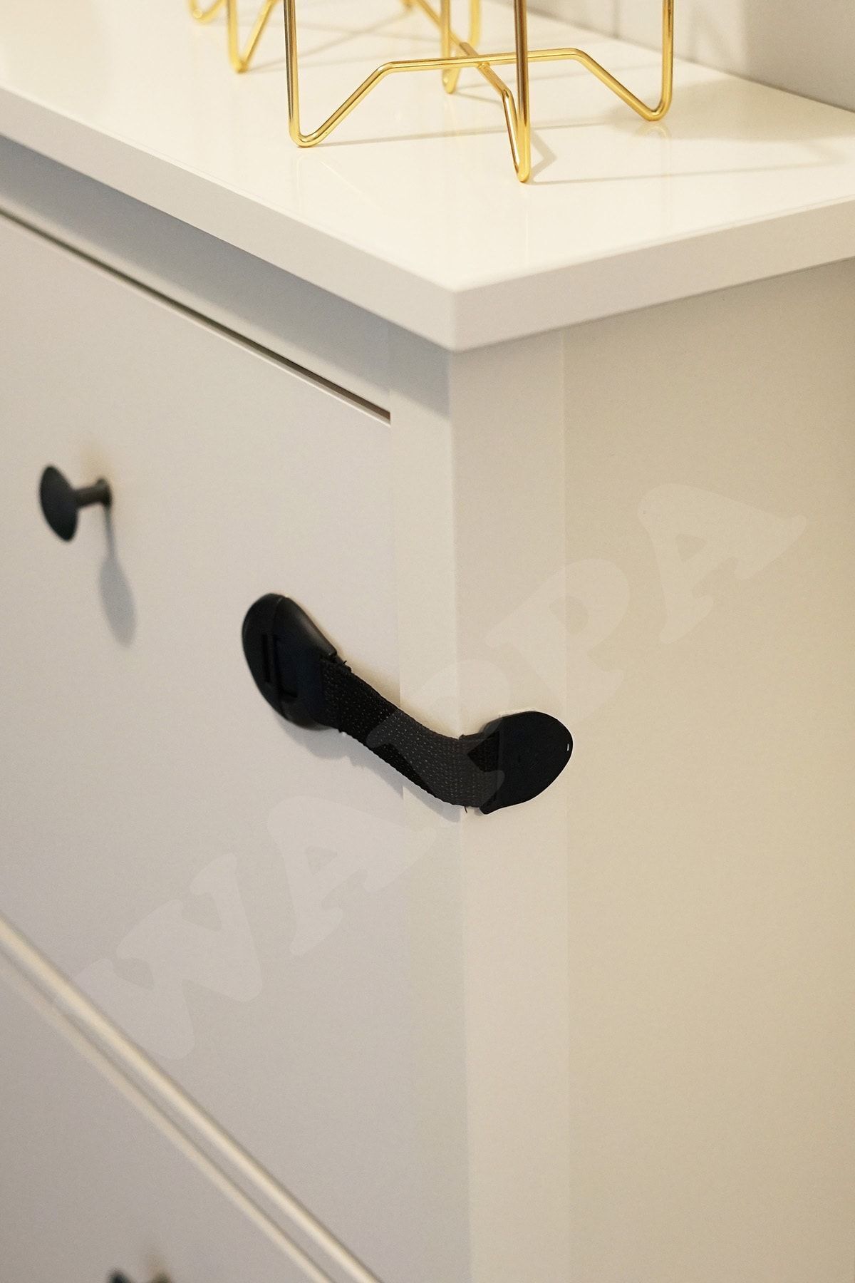 WAPPA 5 Adet Siyah Çocuk Bebek Çekmece Ve Dolap Kilidi Bebek Güvenlik Koruma Kilidi Siyah fotoğrafı 5 (önizleme)