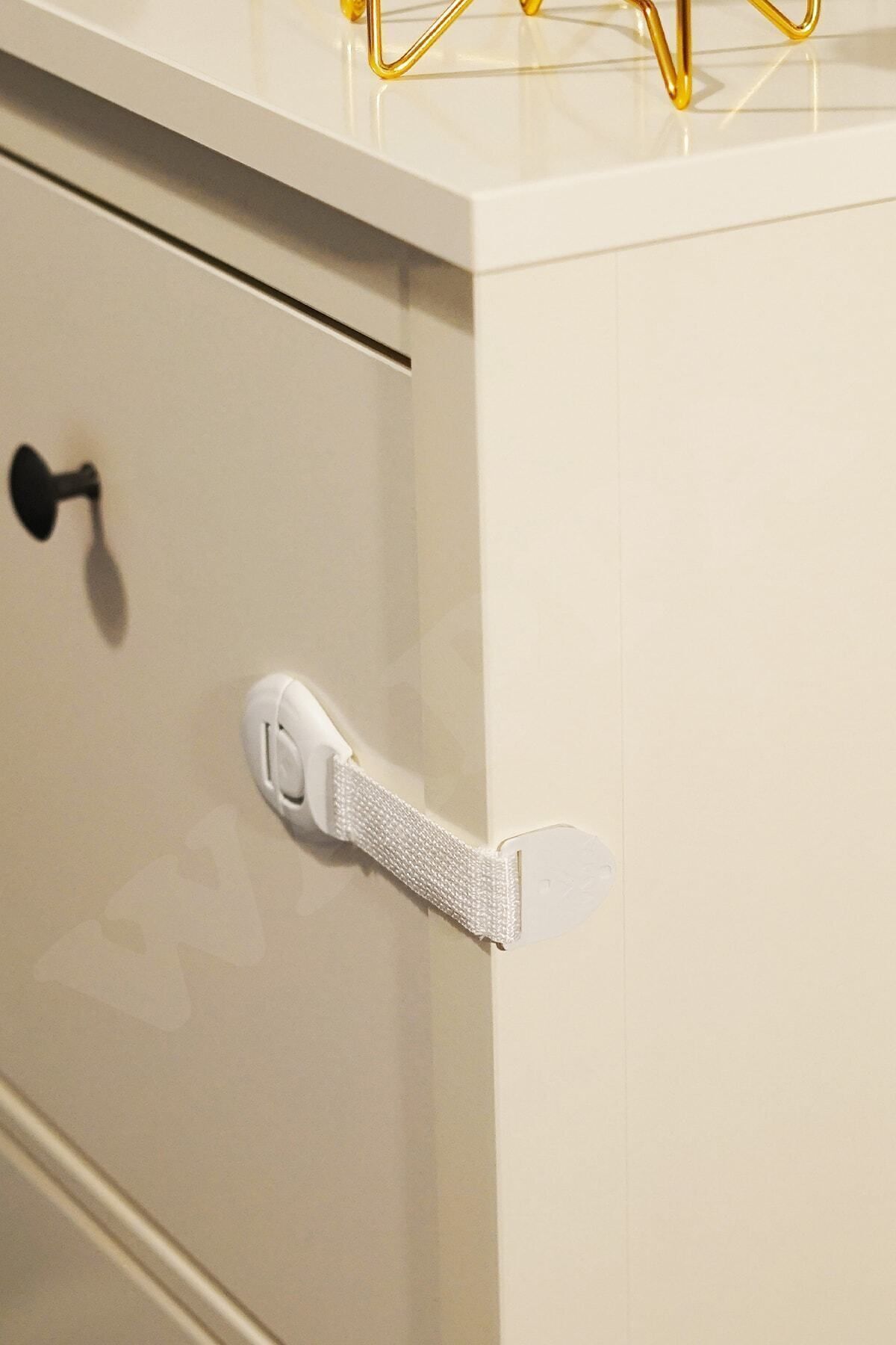 WAPPA 5 Adet Çekmece Dolap Ve Beyaz Eşya Güvenlik Emniyet Kilidi fotoğrafı 6 (önizleme)