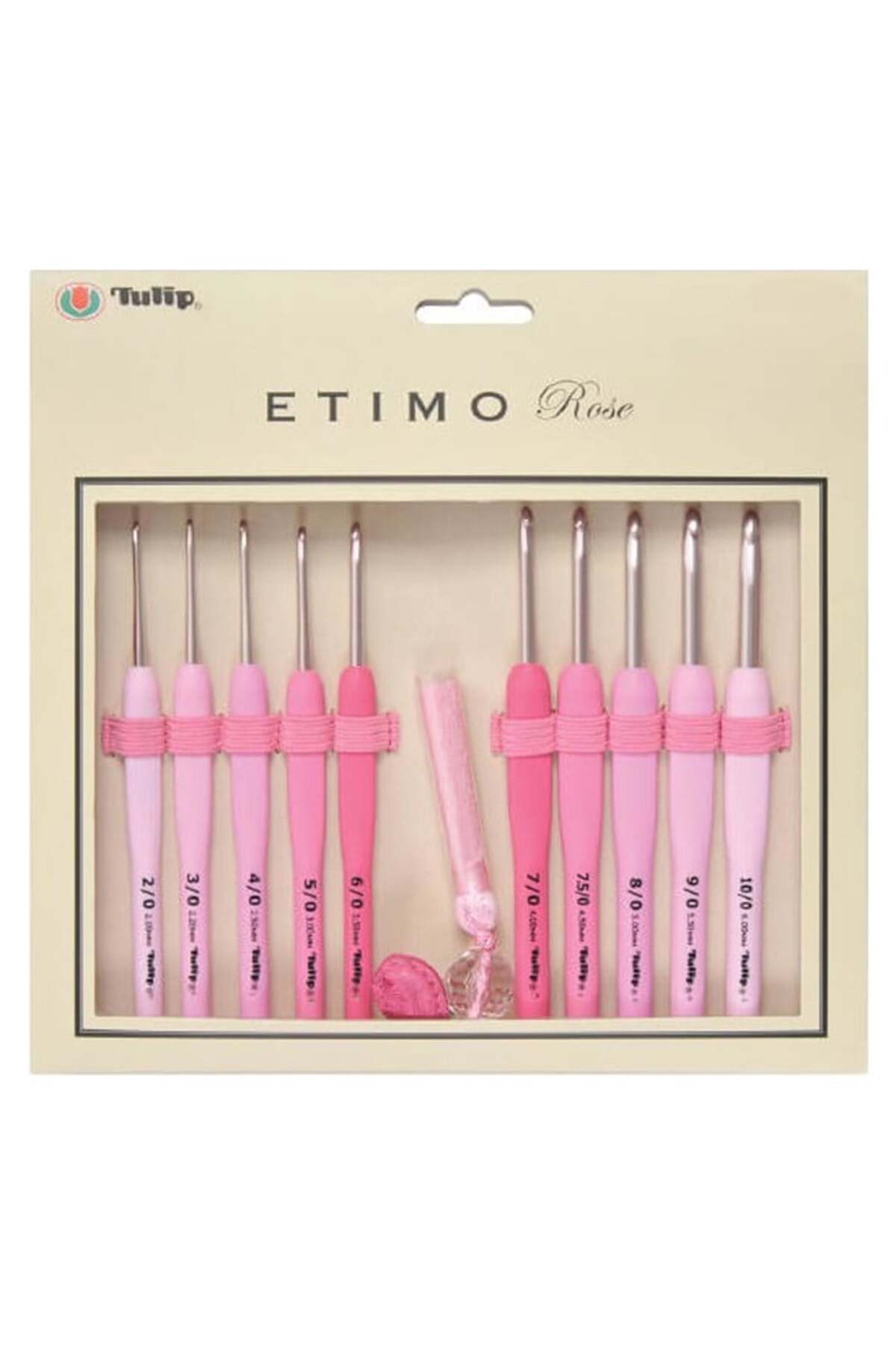 Etimo Rose Pink 10-piece Crochet Set