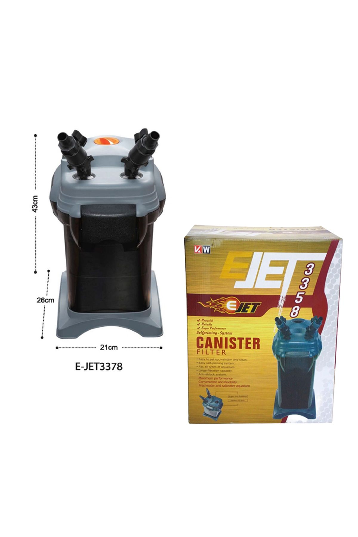 Ejet Jet 3358 Dış Filtre 750 L/h