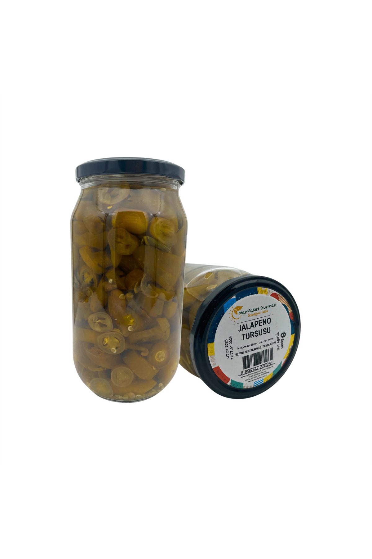 MEMLEKET GURMESİ Jalapeno Turşusu 1000cc-500gr