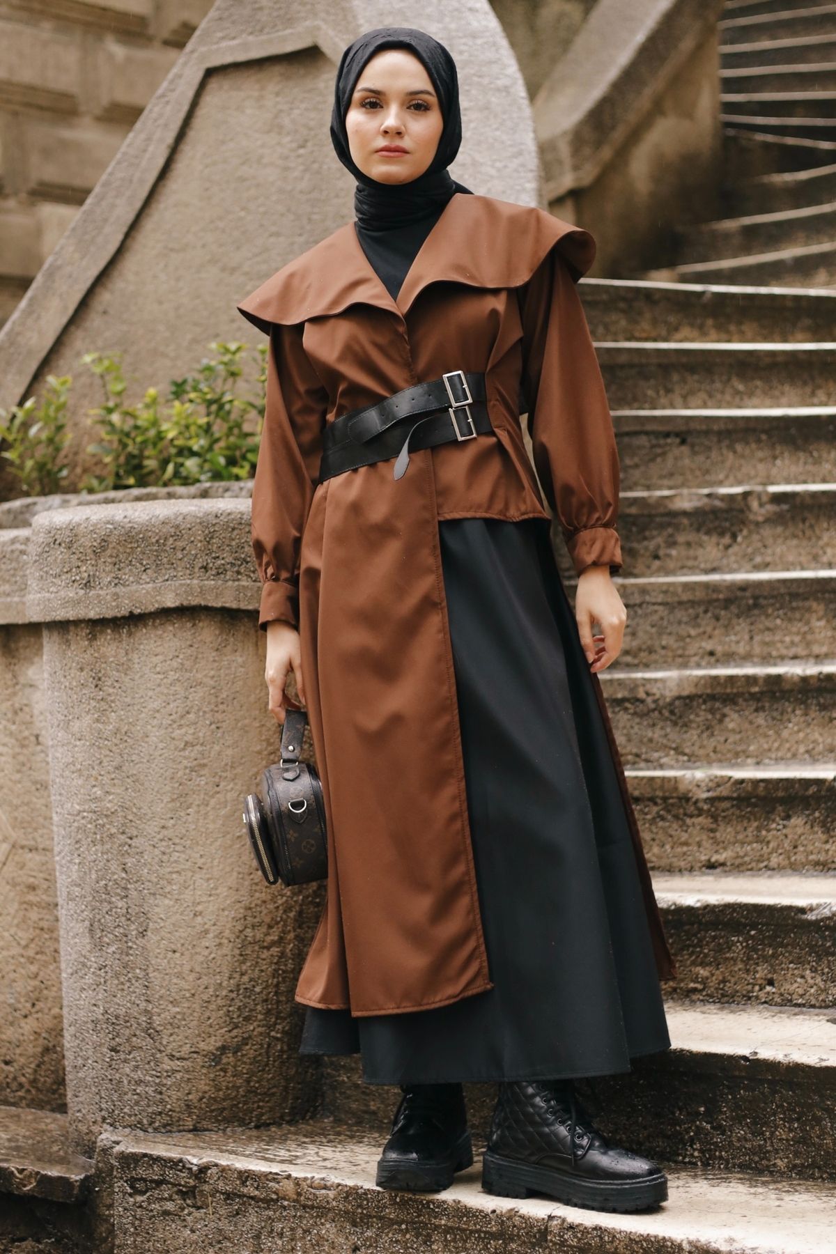 Gizce-Leor Brown Trench Coat 7