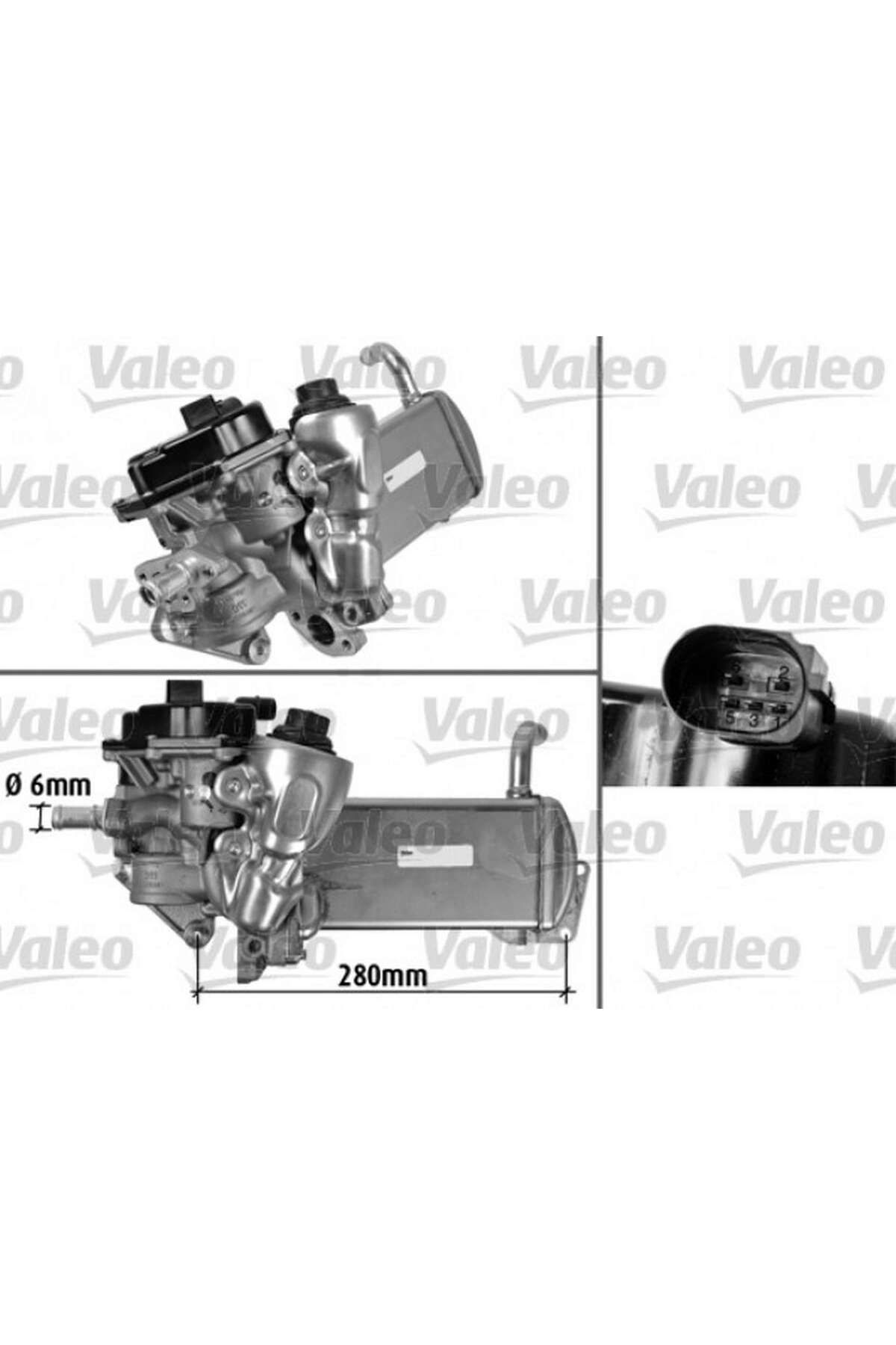 VALEO EGR SOĞUTUCUSU VALFİ VW AMAROK 2.0 TDİ-BİTDDI 10 AUDI Q5 2.0 TDİ 09 550134