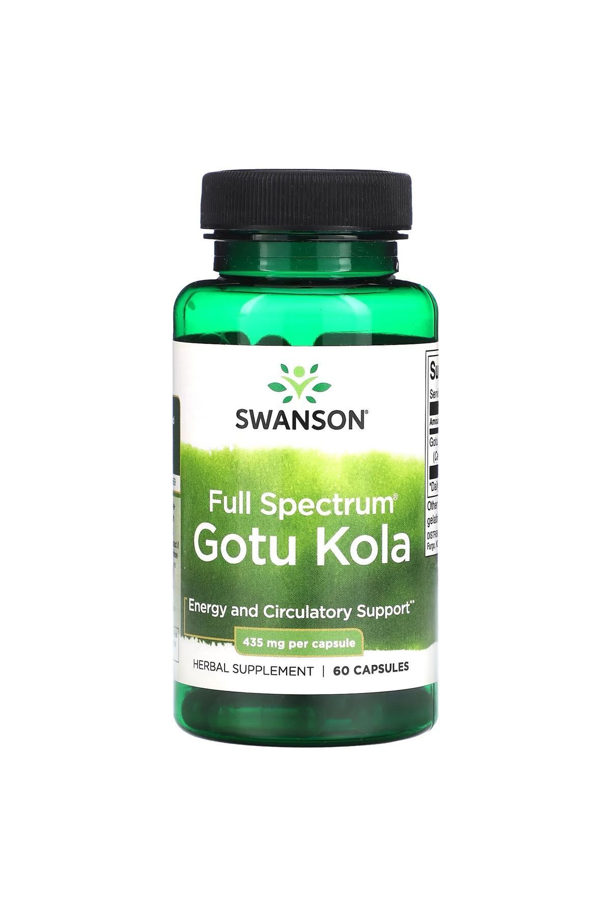 SWANSON , Full Spektrumlu Gotu Kola, 435 Mg, 60 Kapsül