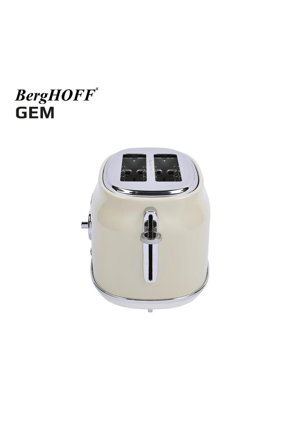 Berghoff-Gem Retro Cream Color Two Slice Toaster 3