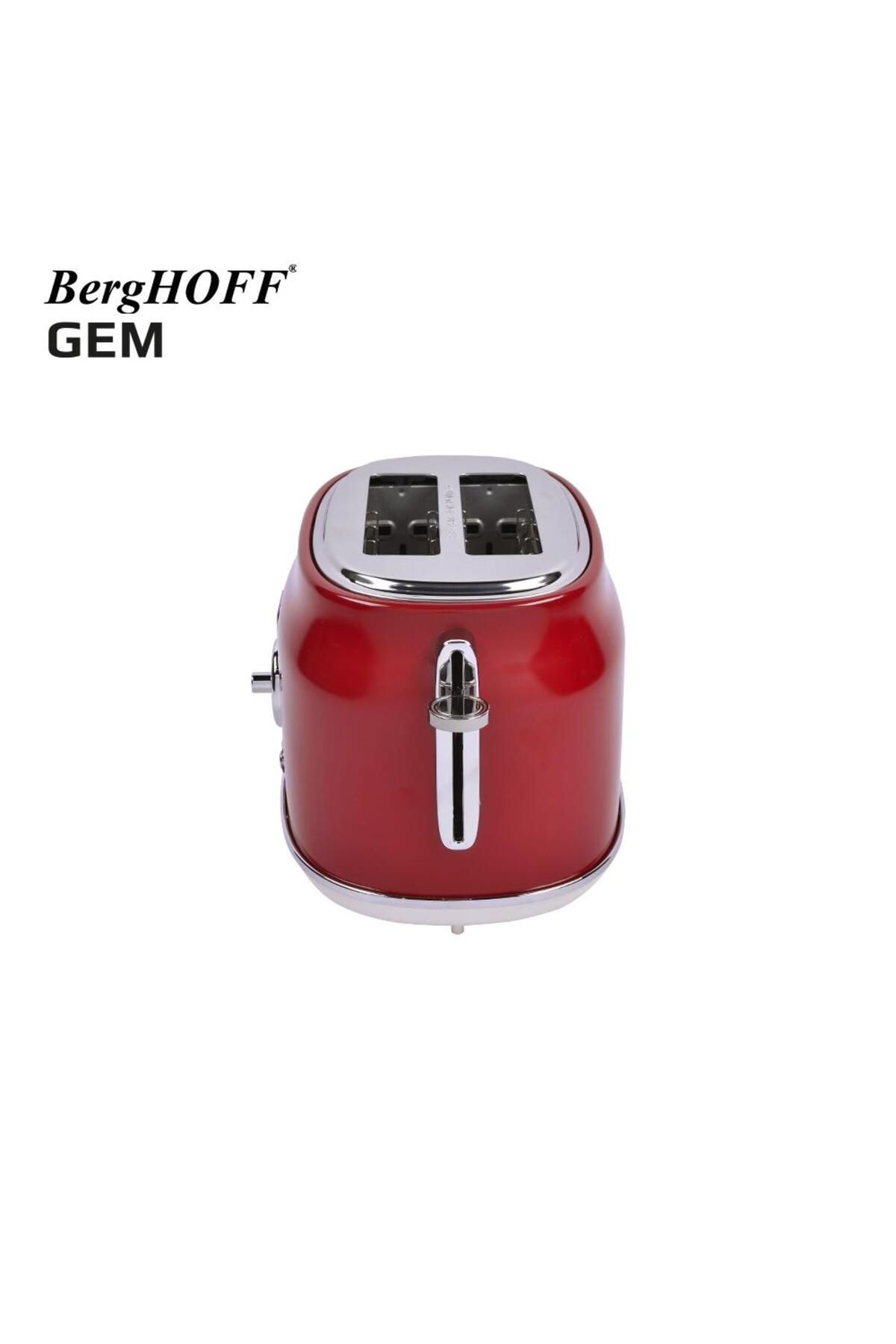 Berghoff-Gem Retro Red Two Slice Toaster 2