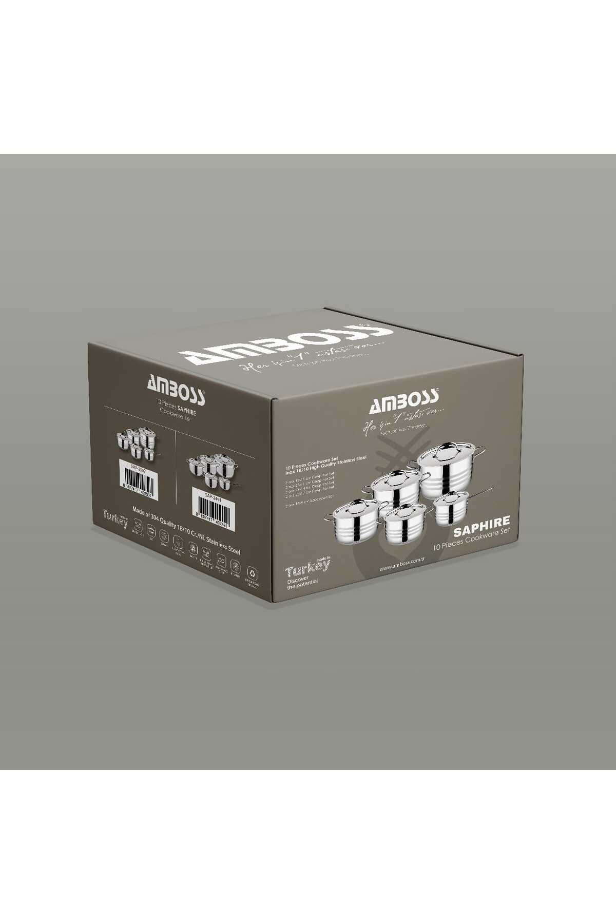 Amboss-10 Piece Stainless Steel Cookware Set 2