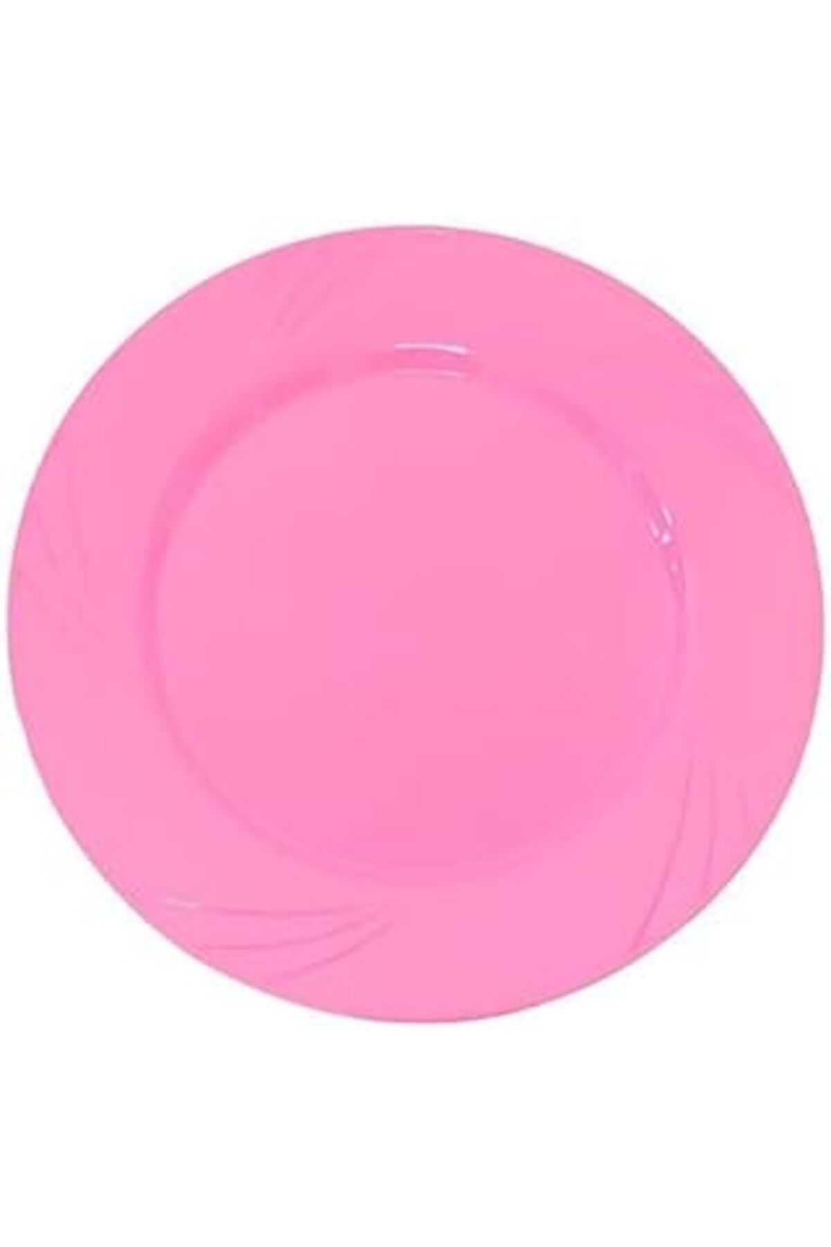 ZUHUDİ Pembe Kristal Mika Tabak 6 Adet