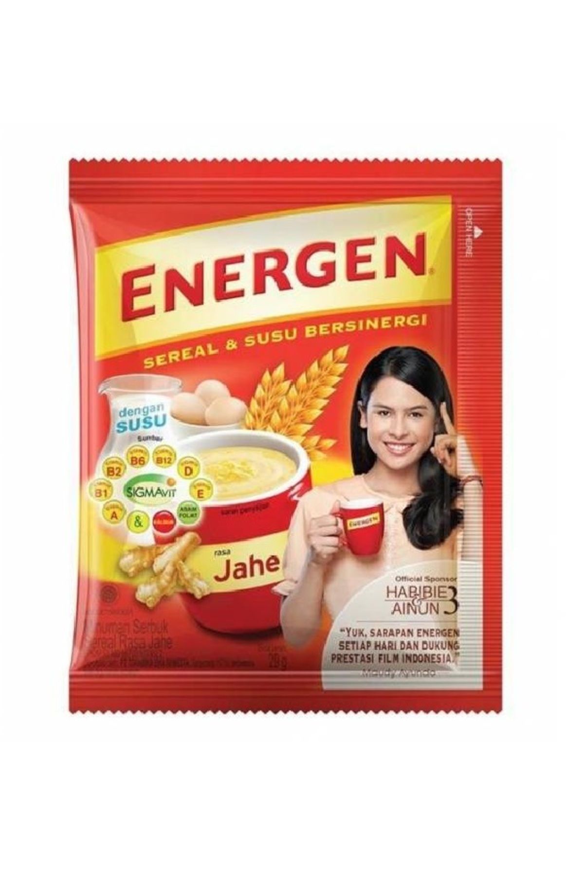 ENERGEN sereal susu bersinergi 34g jahe 1 paket