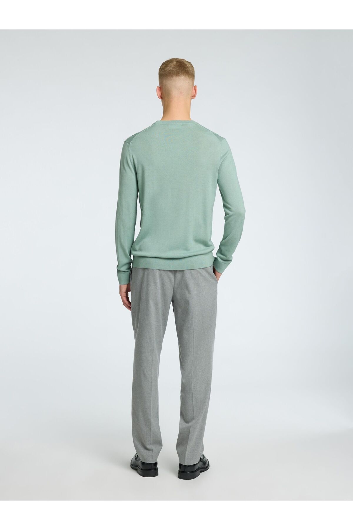 Selected Homme-Pullover mit Rundhalsausschnitt 100% Merinowoll 3