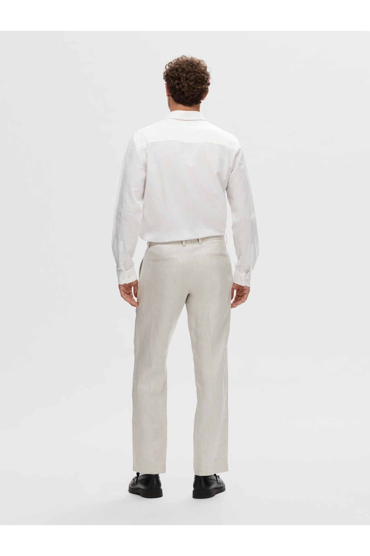 Selected Homme-Anzughose 100% Leinen 3