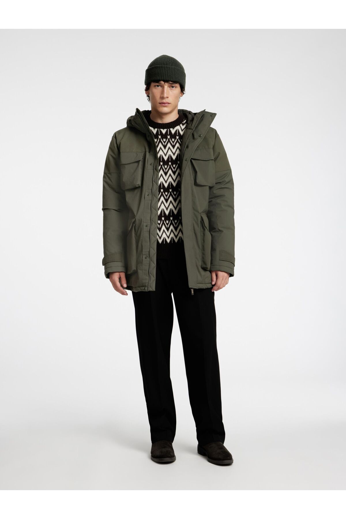 Selected Homme-Parka Gefütterte 4
