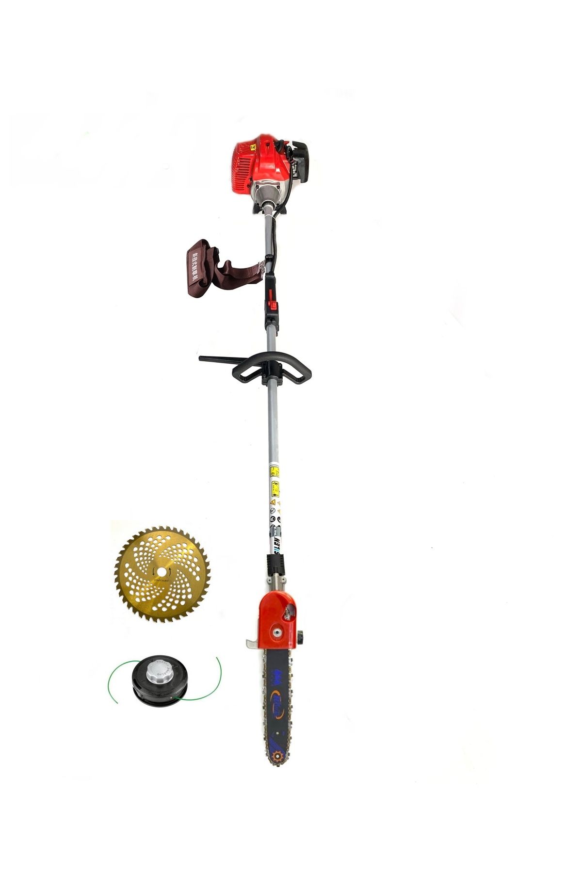 SilenGardenTools Yan Tırpan + Yüksek Dal Budama Makinesi 3.2kw 4.6hp