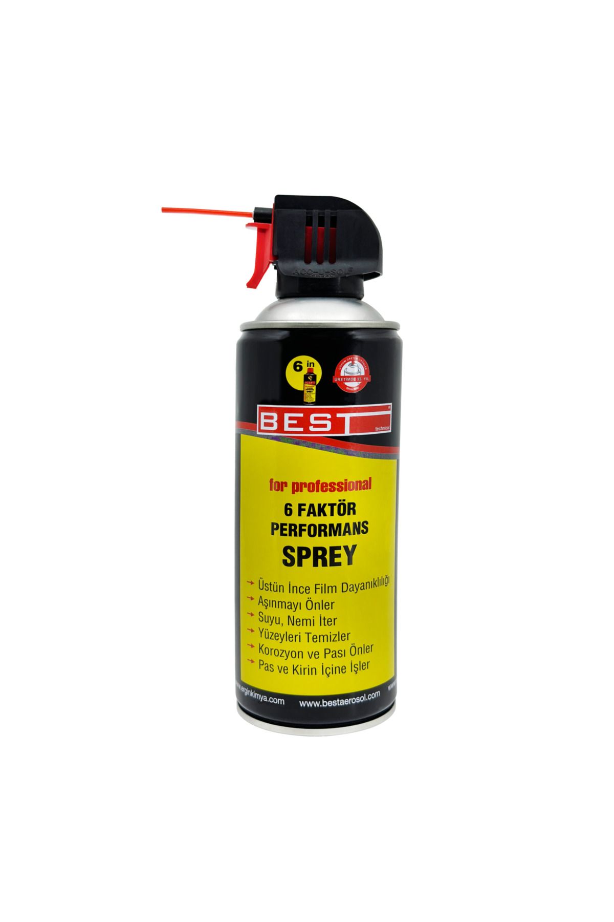 Best 6 FAKTÖR YAĞLAYICI PAS NEM ÖNLEYİCİ PERFORMANS SPREYİ 200 ML