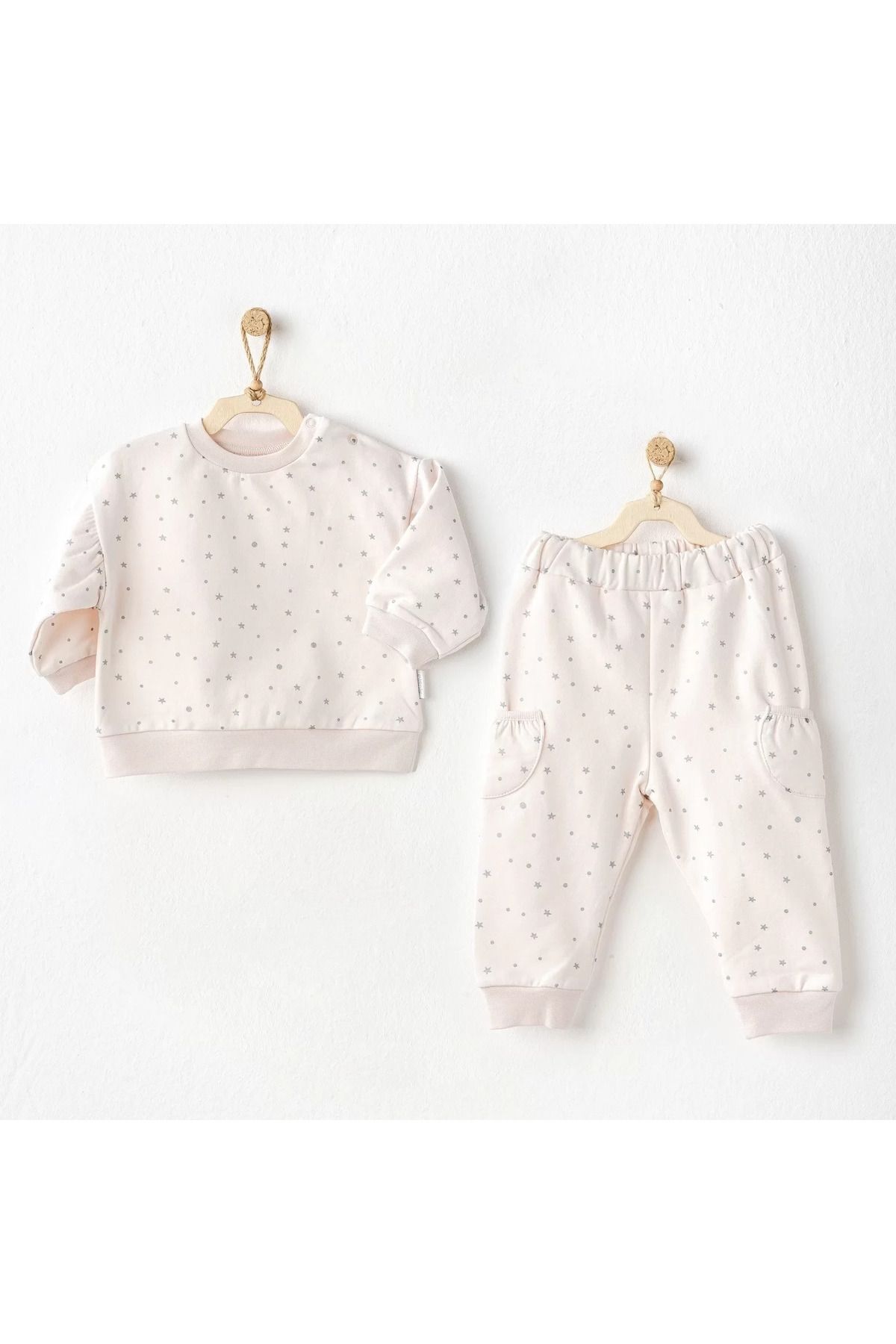 dalinda Sweet Penguin 2'li Bebe Takım Ekru