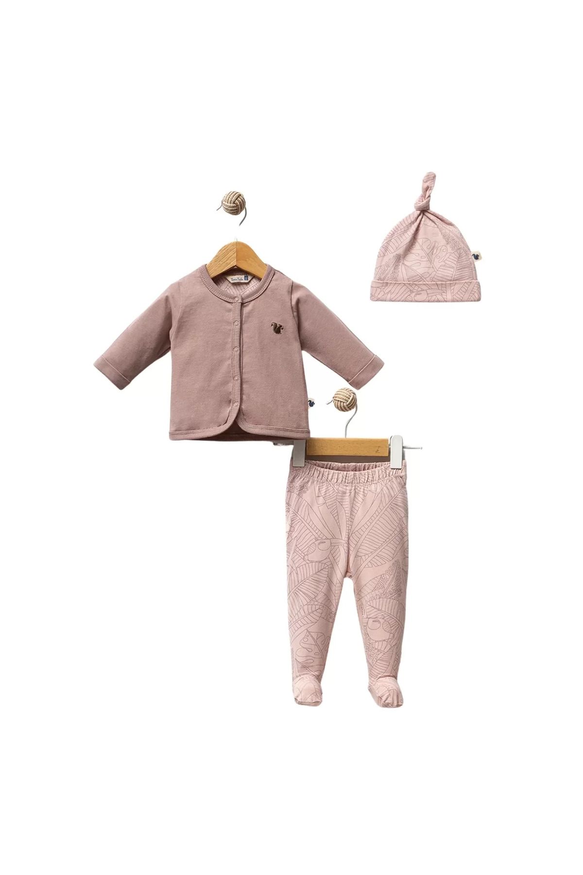 Wear Hype-Tropical Cutie 5 Pieces - Pink Hospital Discharge Set 2