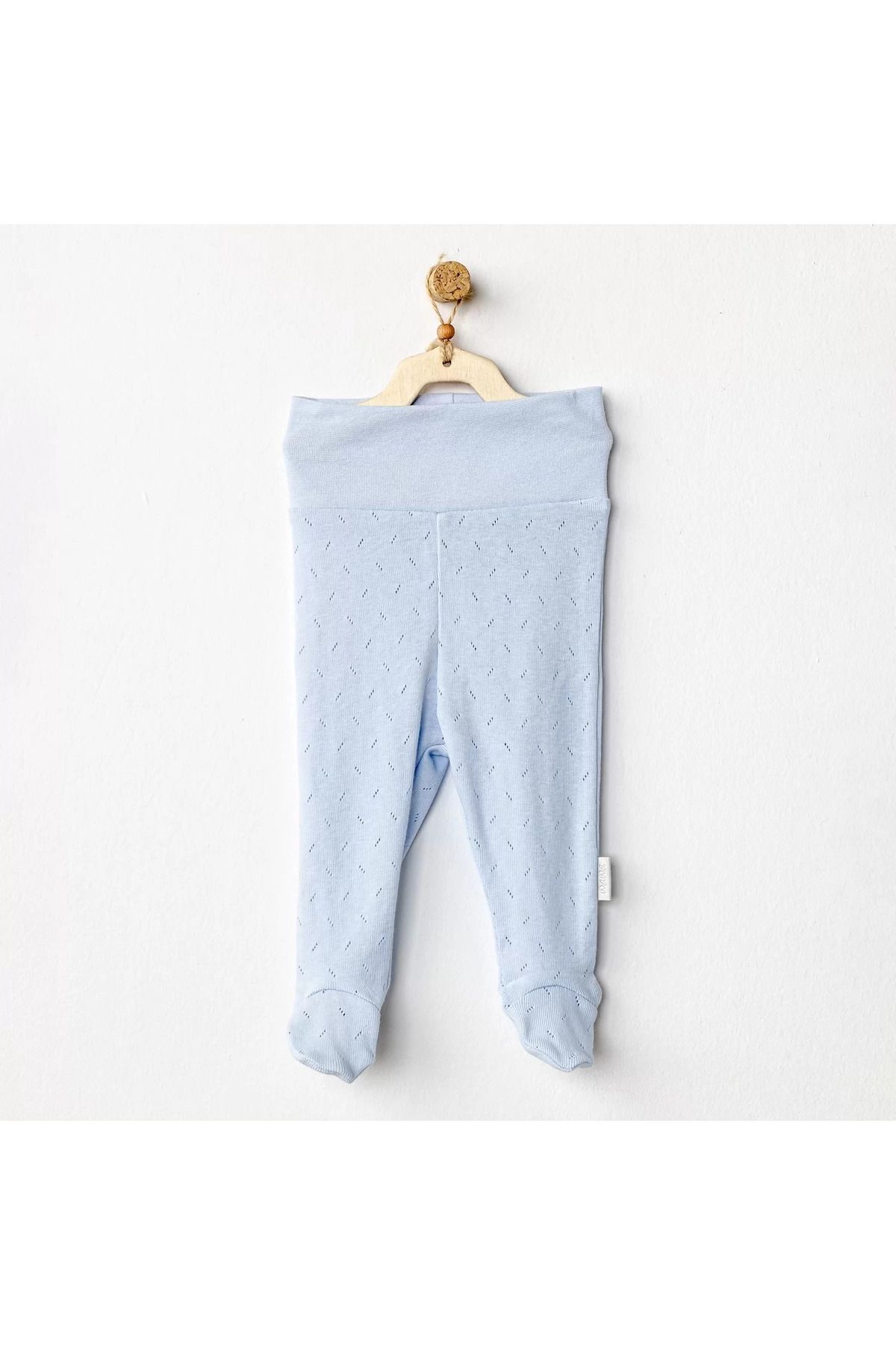 RUBY BOUTİQUE Jacquard Patikli Bebek Pantolon Blue