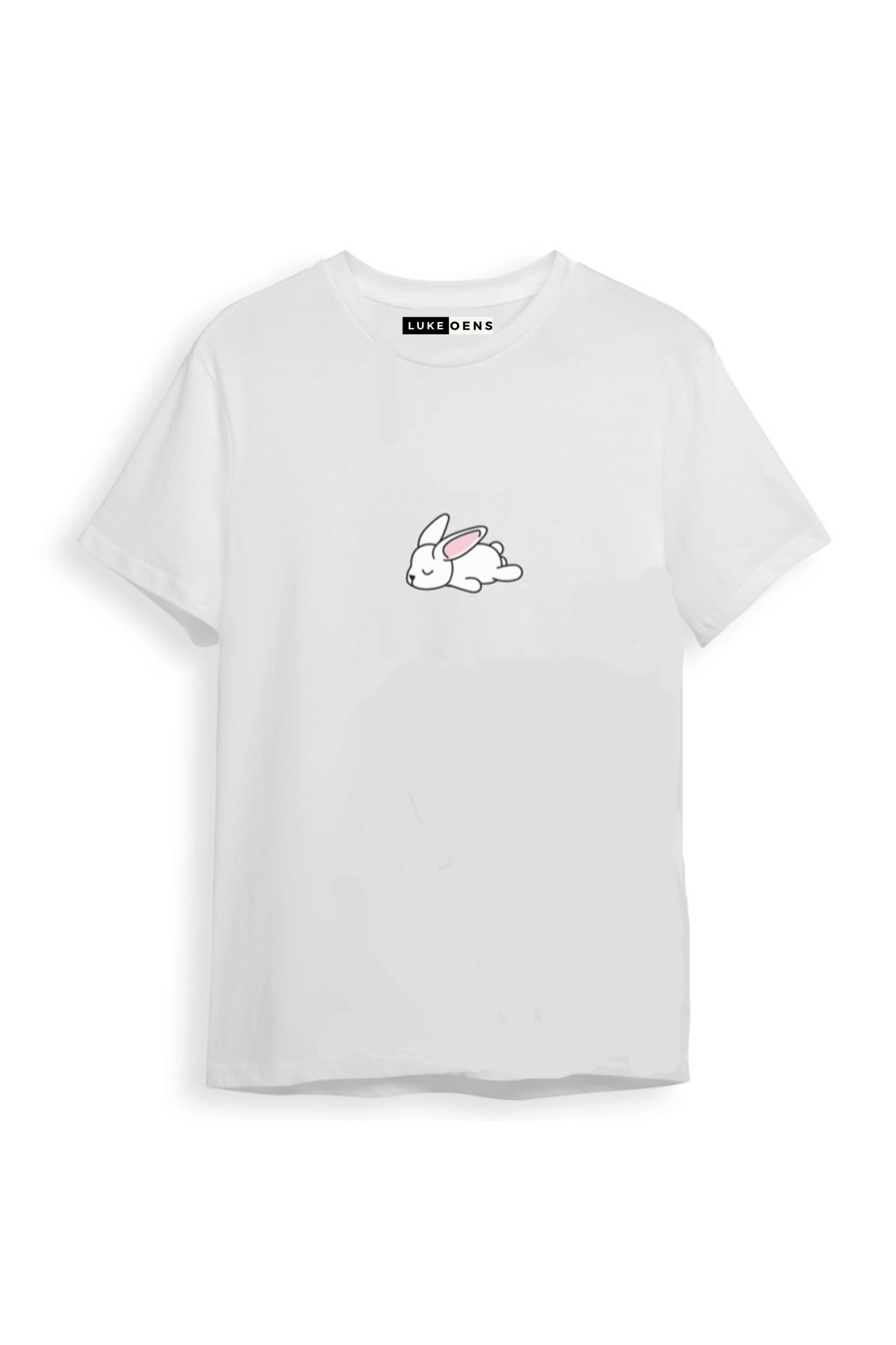 Pisa Art - Tembel Tavşan Baskılı Yeni Sezon Unisex Oversize T-shirt