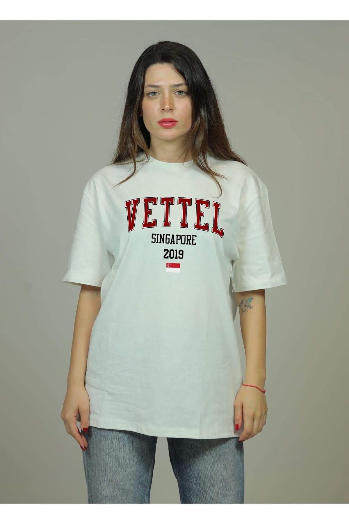 Pisa Art Formula 1 Sebastian Vettel College F1 Tişört