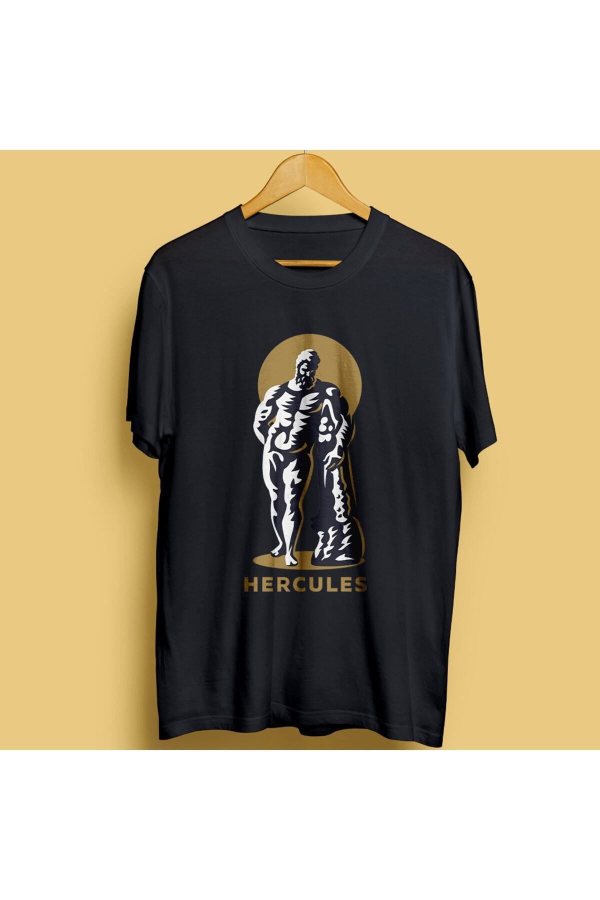Pisa Art Herkül Hercules Mitoloji Baskılı Oversize Tişört Mythology