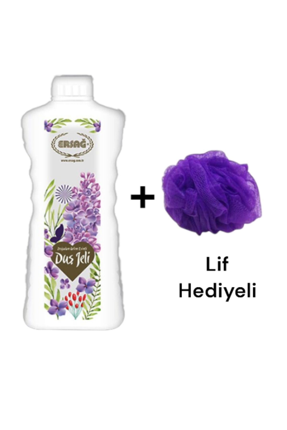 Ersağ Leylak Kokulu Duş Jeli 1000 ML - ( Lif Hediye'li)