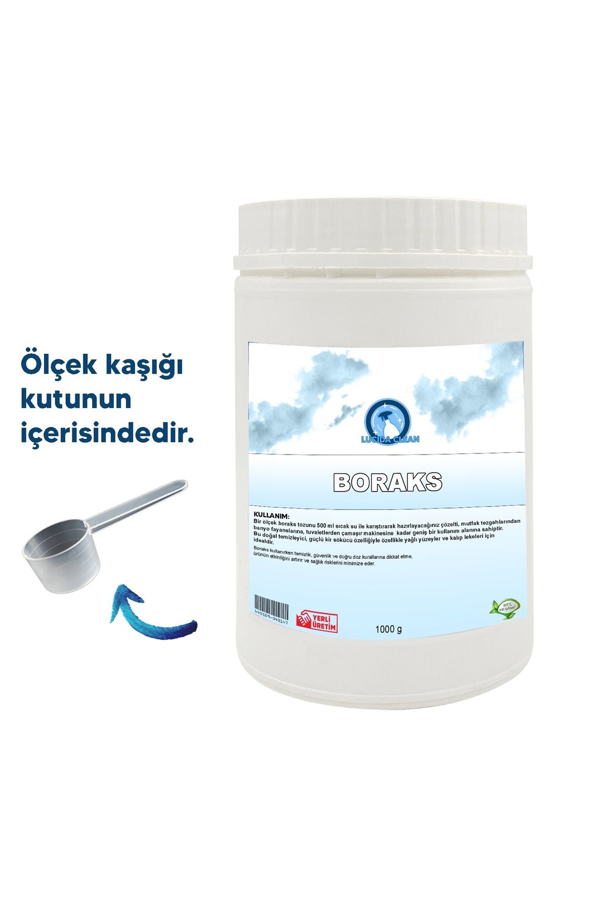 ARI Lucida Clean Eti maden Saf Boraks 1000 gr.