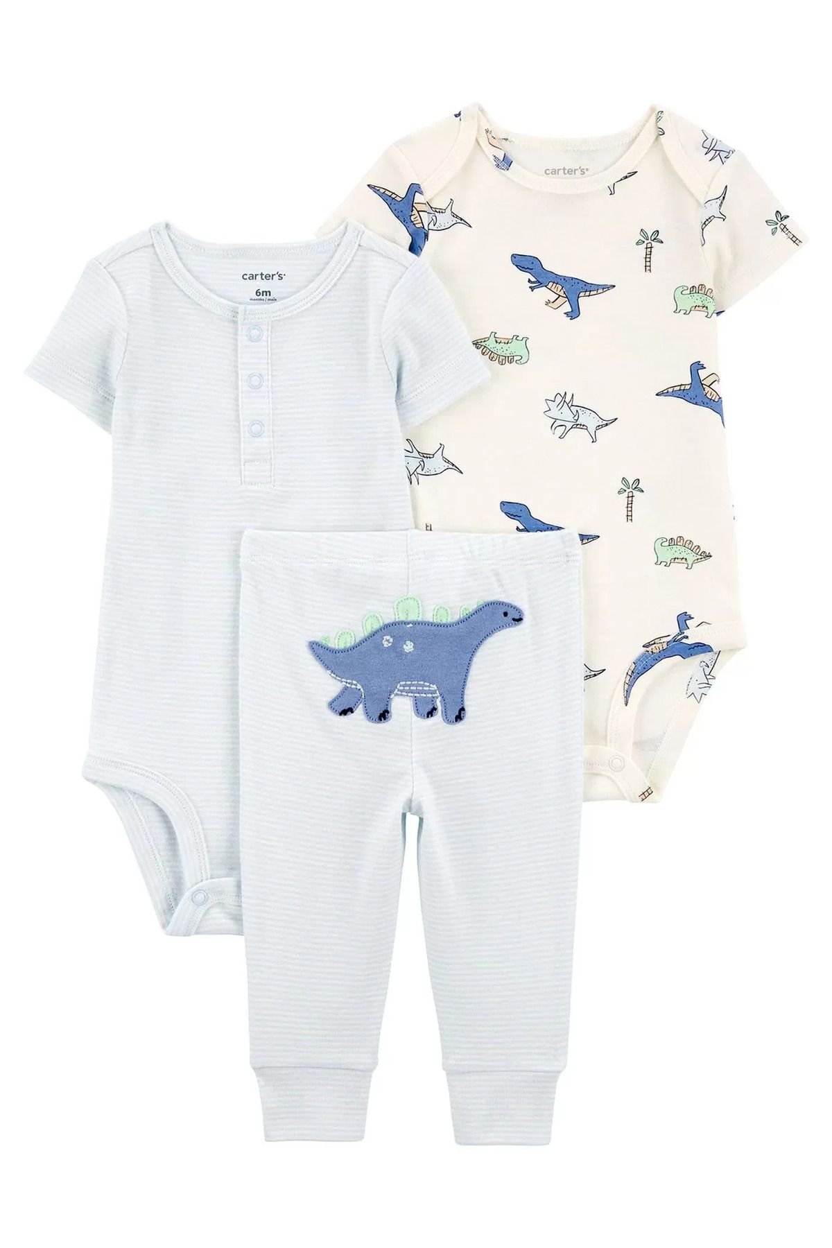 RUBY BOUTİQUE Erkek Bebek Body Pantolon Set 3'lü Paket Renkli