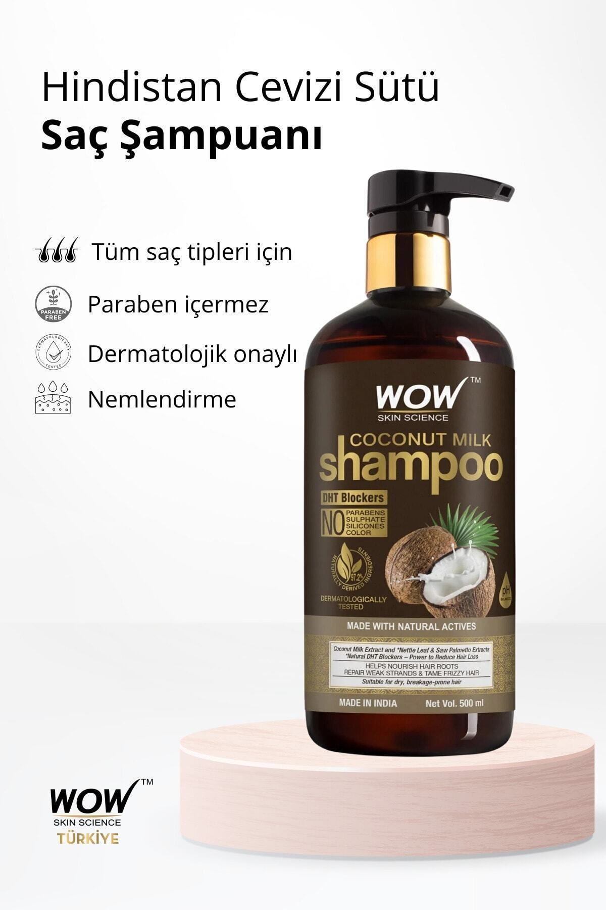 WOW Skin Science-شامبو حليب جوز الهند - 97.2% مكون طبيعي، مرطب ومغذي، مضاد للتساقط 500 مل 2