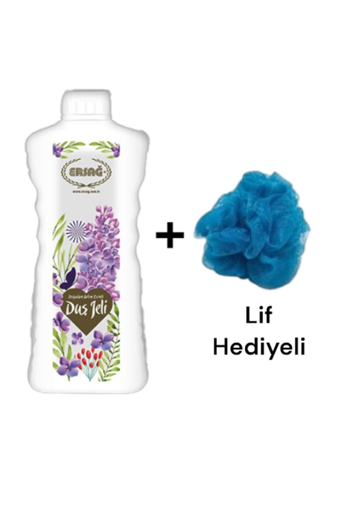 Ersağ Leylak kokulu Duş Jeli 500 ML - - ( Lif Hediye'li)