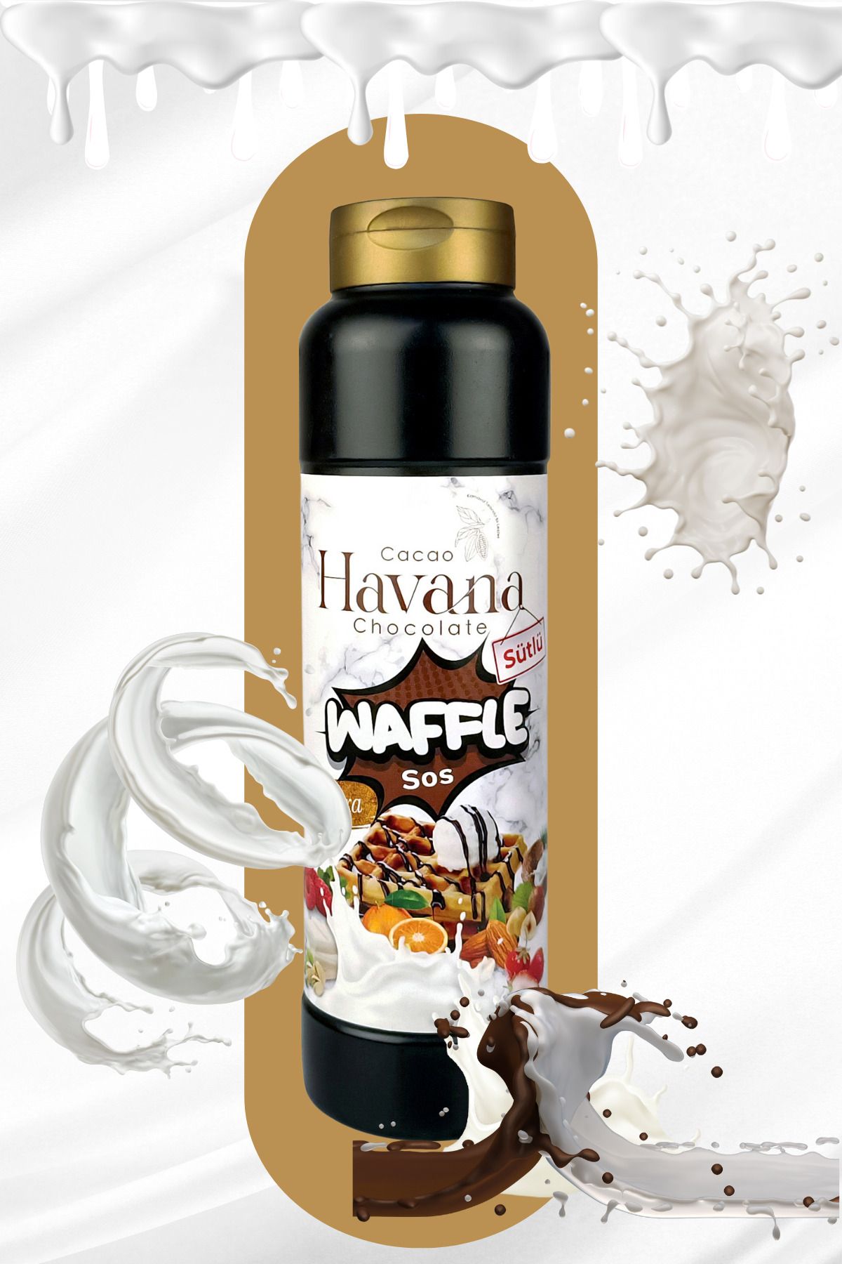 Cacao havana 1000 gram Sütlü Ekstra Waffle & Krep & Pankek Sosu Sütlü