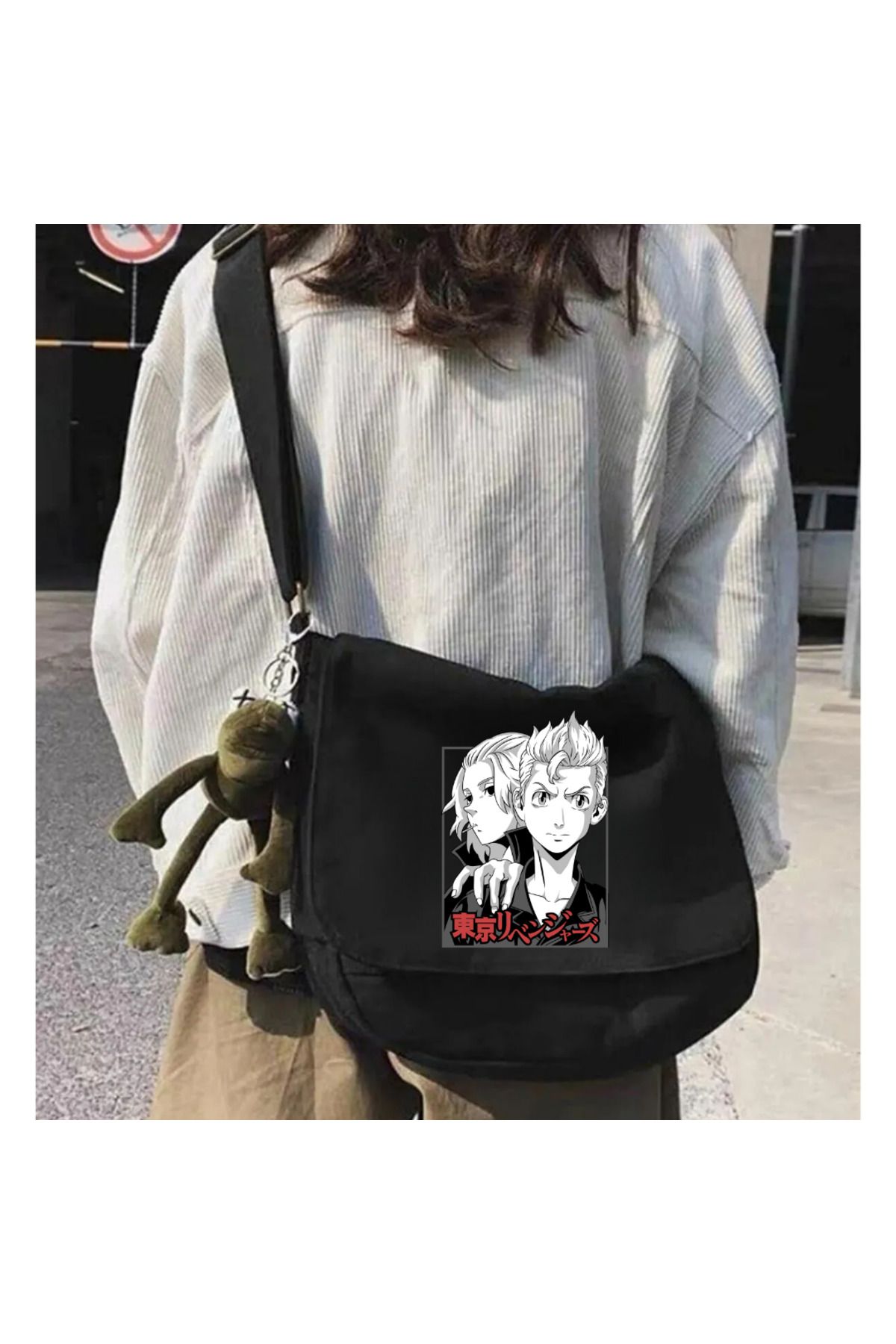 Touz Moda-Anime Tokyo Revengers Black Messenger Bag 1