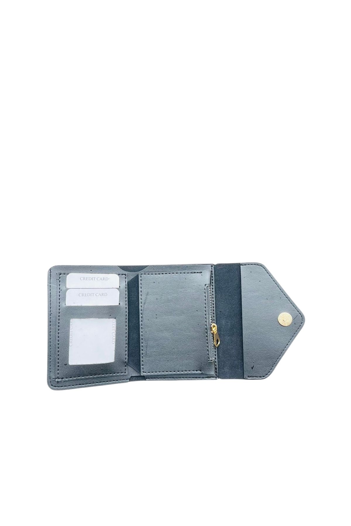 کیف پول زنانه لوازم جانبی خانه مشکی شیک و زیپ دار ZIPPERED MODAVİX