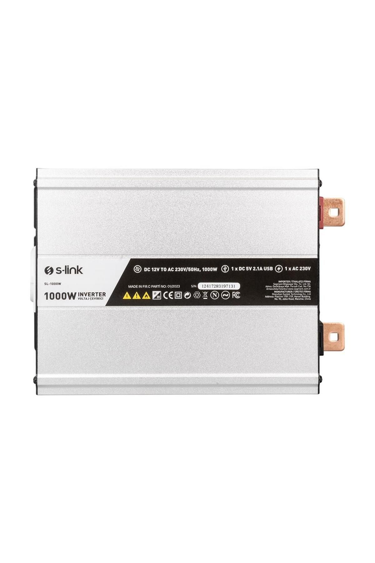 S-LINK Sl-1000w 12 Volt - 1000 Watt Inverter