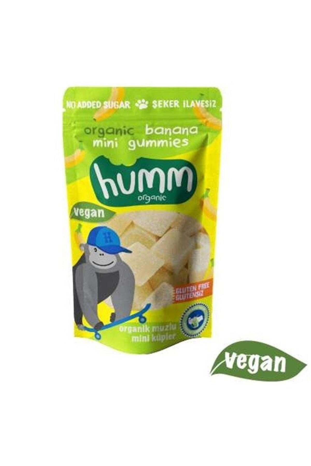 Humm Organik Muzlu Glutensiz Vegan Mini Küpler 30gr